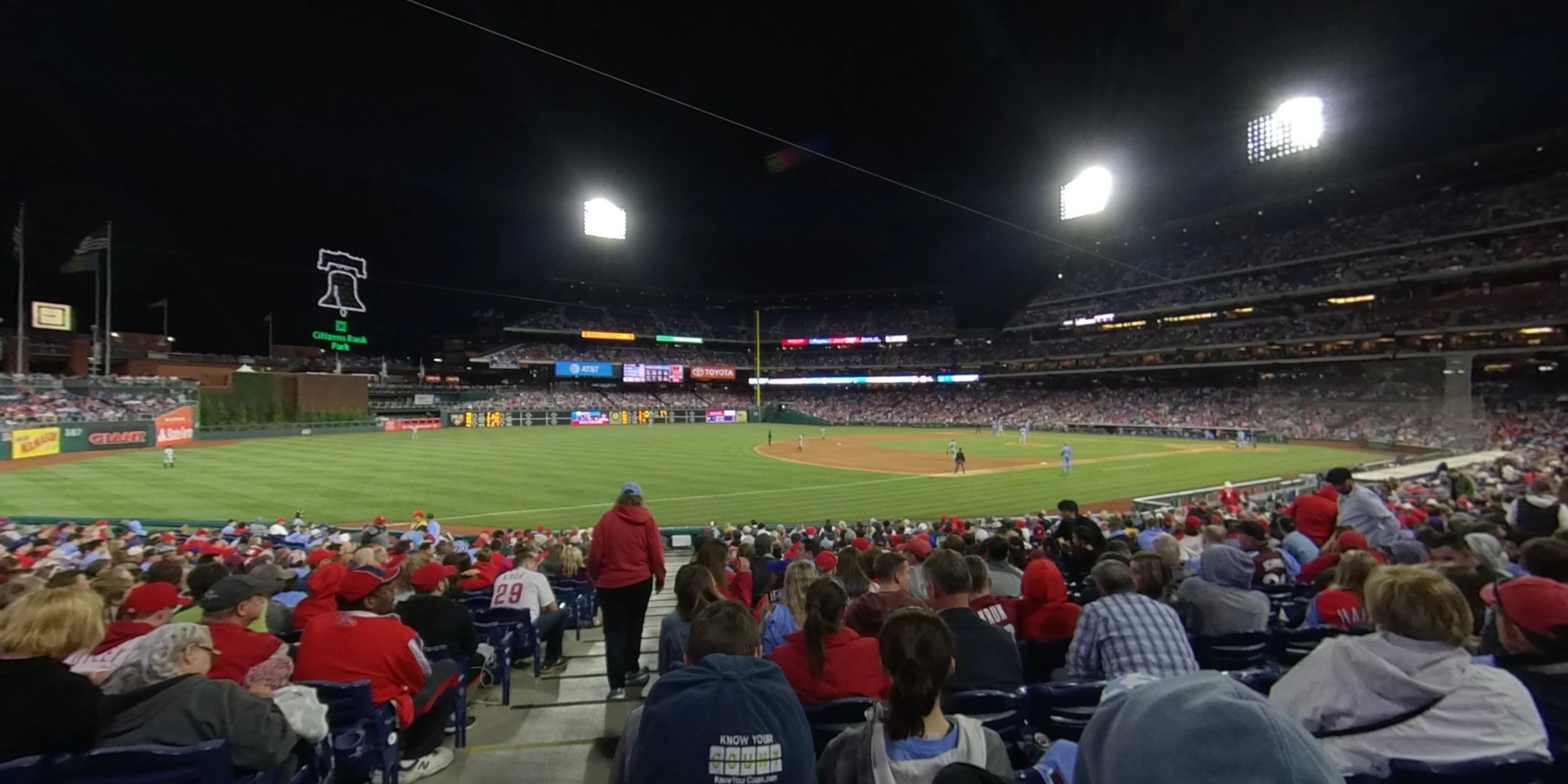 section 134 panoramic seat view  for baseball - citizens bank park