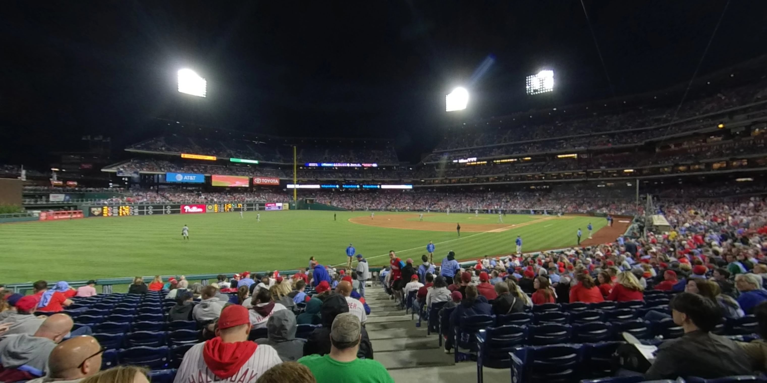 section 136 panoramic seat view  for baseball - citizens bank park