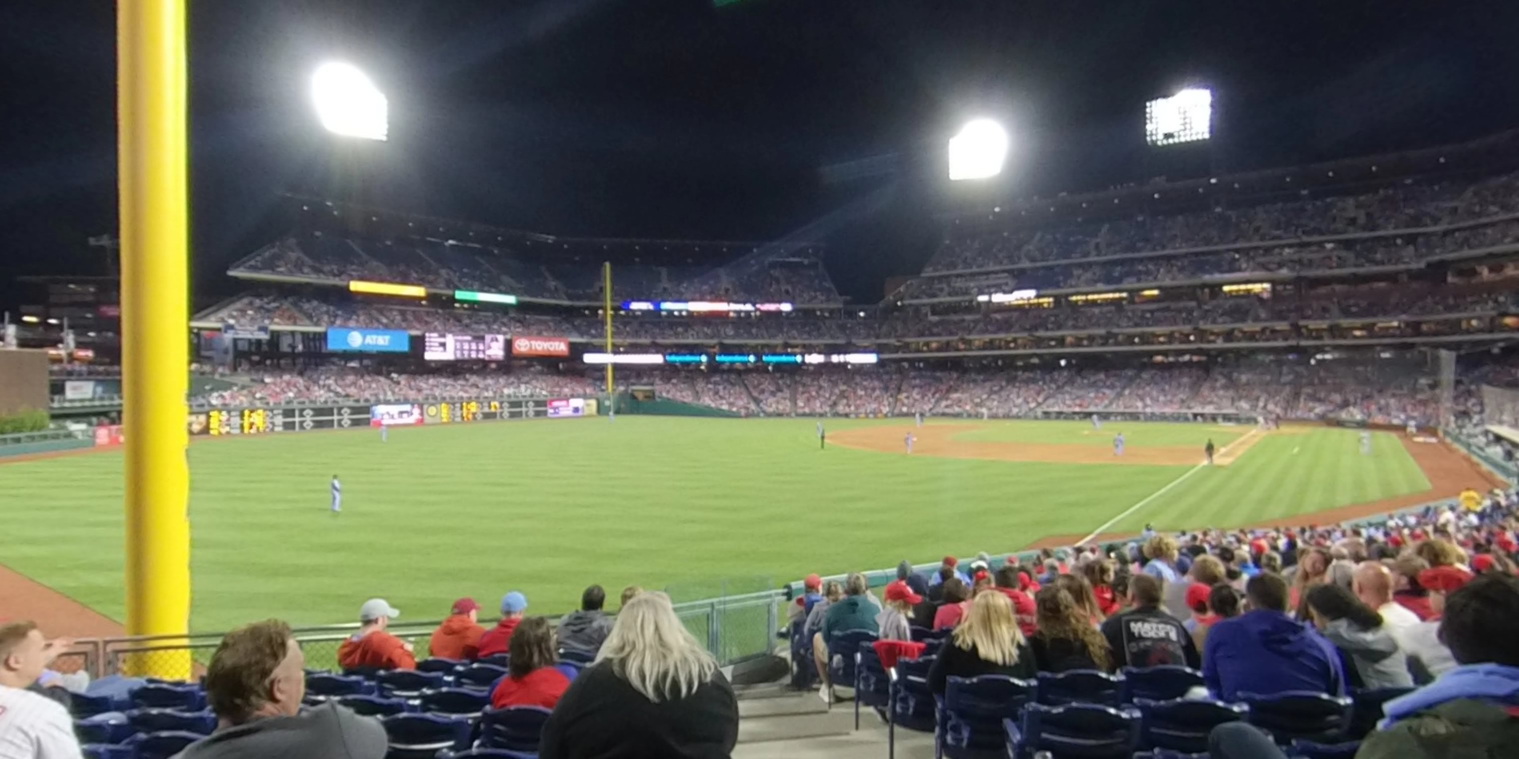 section 138 panoramic seat view  for baseball - citizens bank park