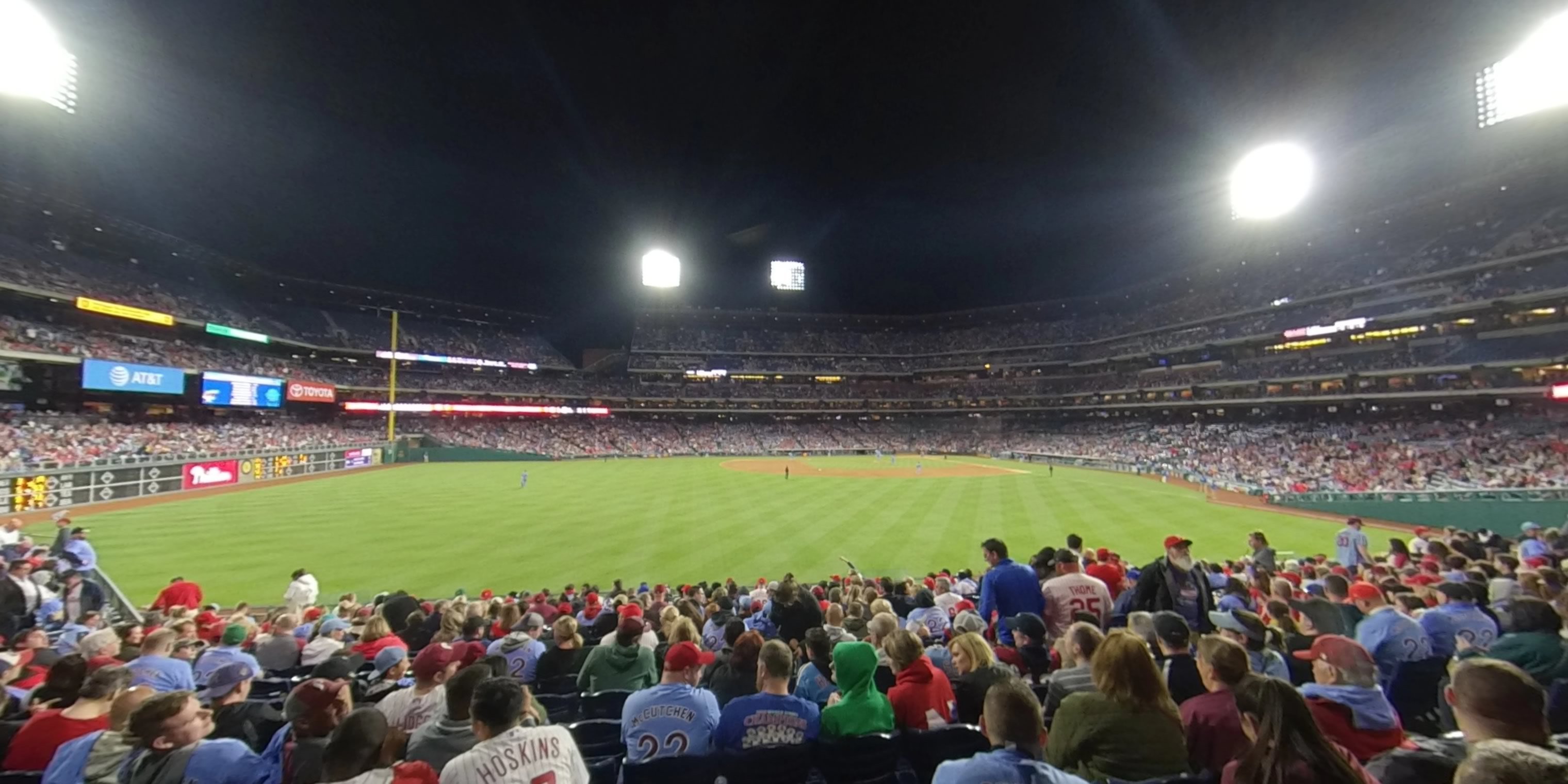section 144 panoramic seat view  for baseball - citizens bank park