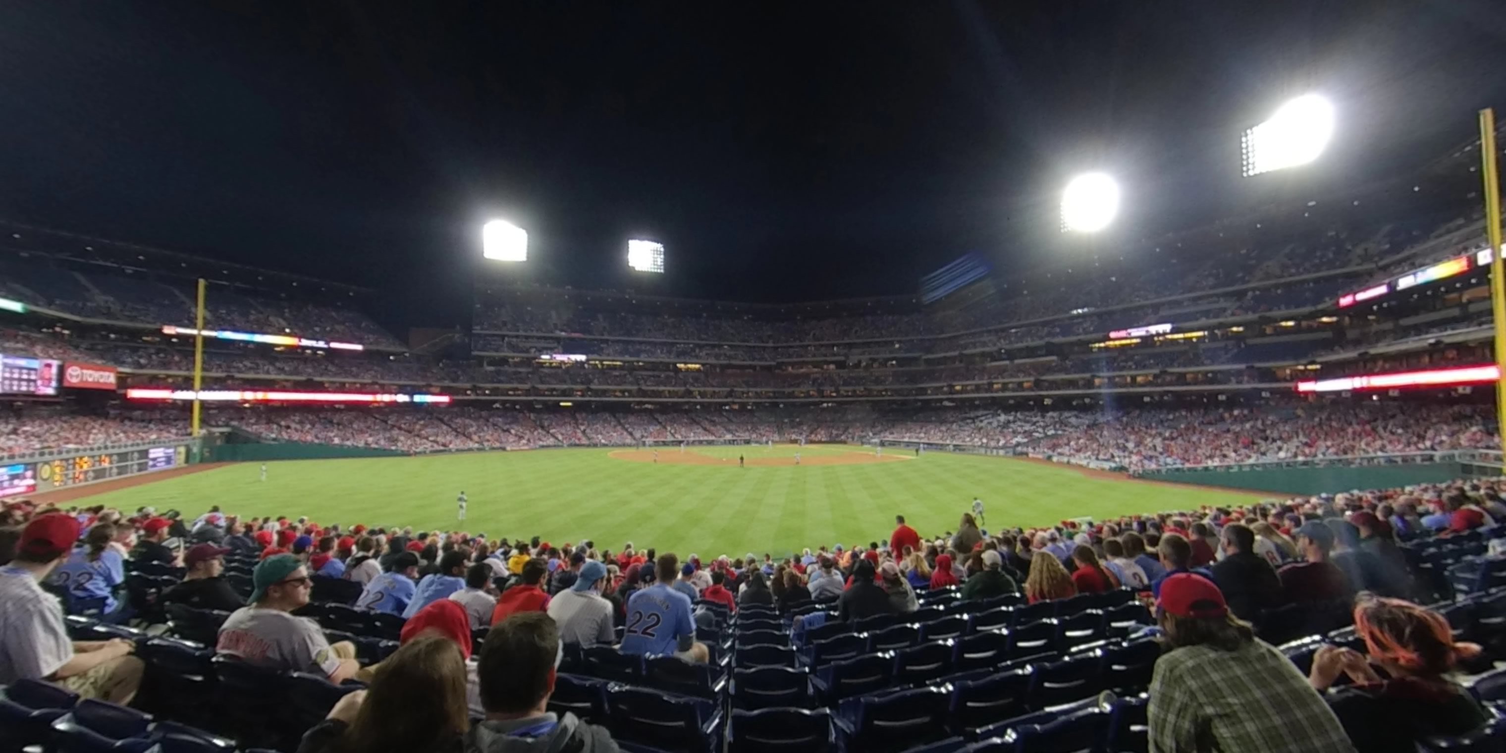 section 145 panoramic seat view  for baseball - citizens bank park