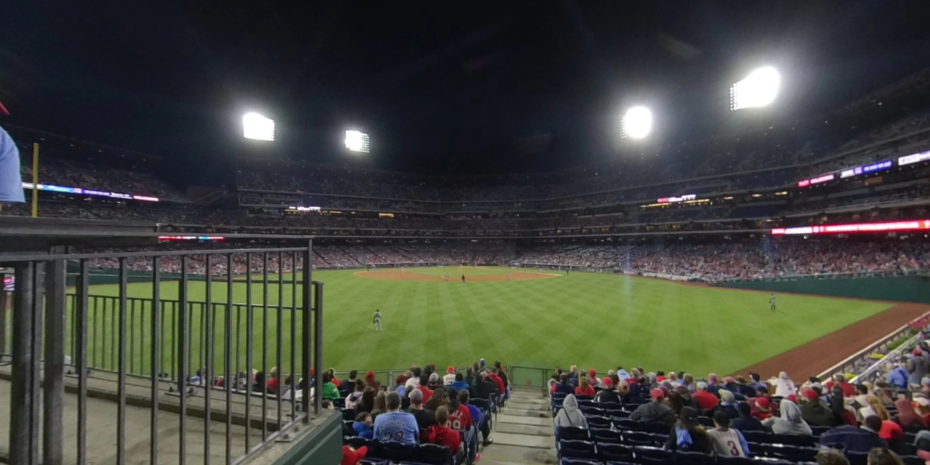 section 147 panoramic seat view  for baseball - citizens bank park