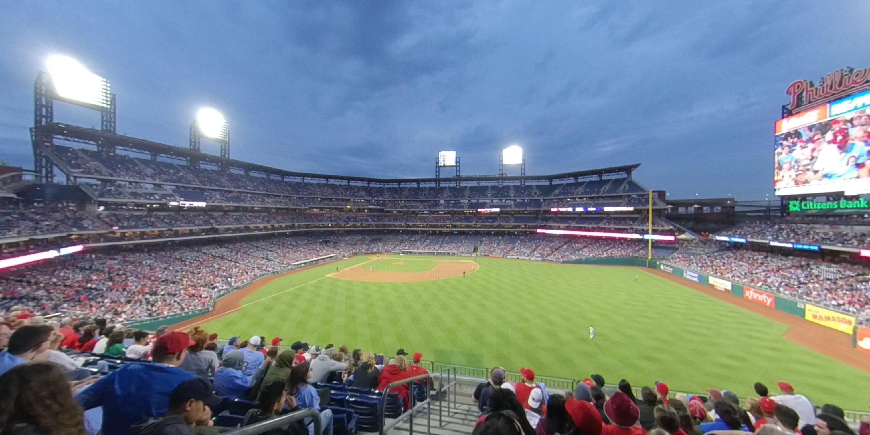 section 201 panoramic seat view  for baseball - citizens bank park