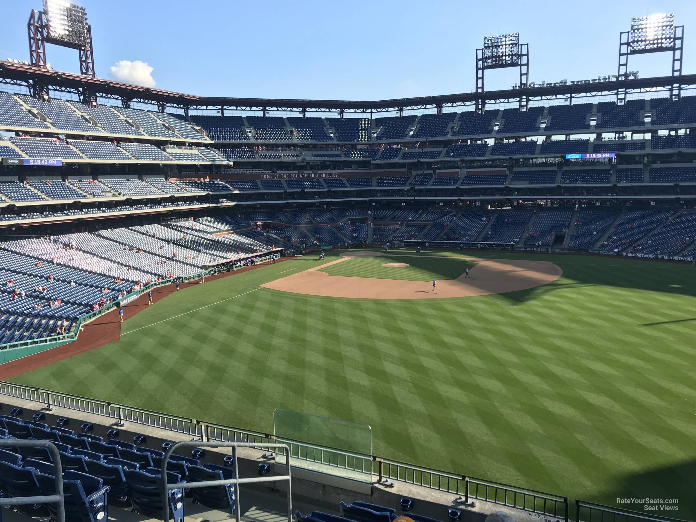 section 201, row 8 seat view  for baseball - citizens bank park