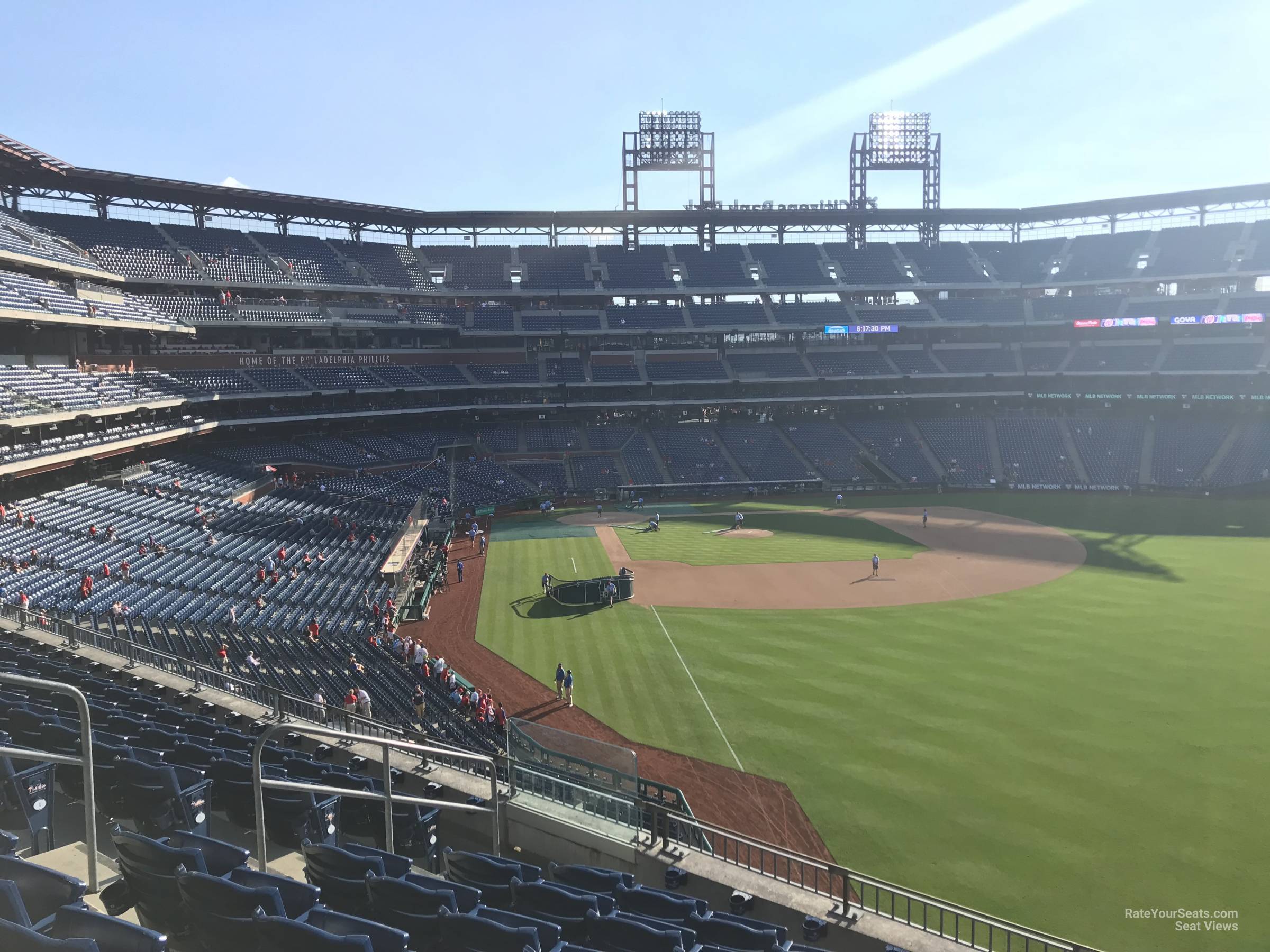 section 206, row 8 seat view  for baseball - citizens bank park