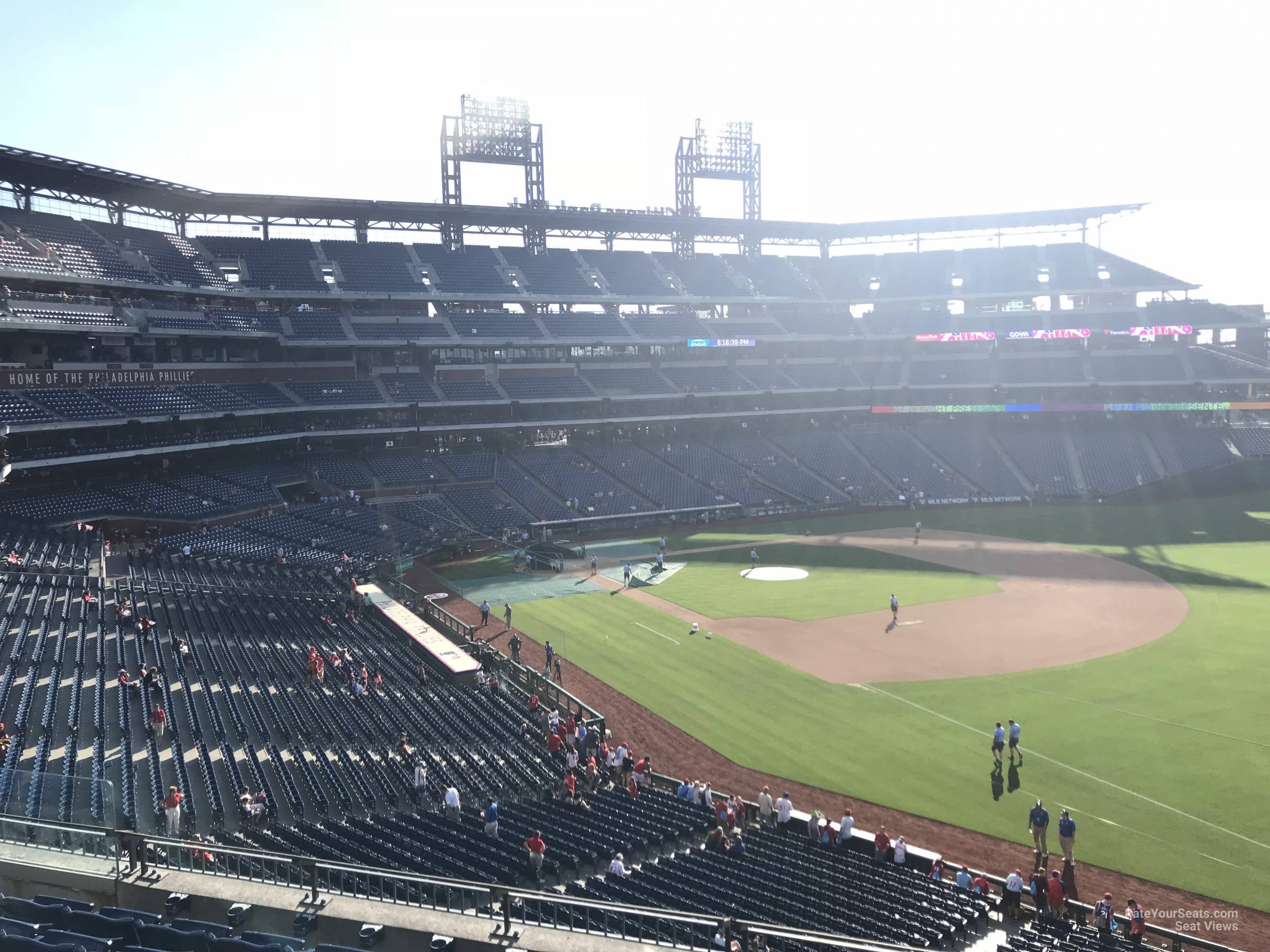 section 209, row 8 seat view  for baseball - citizens bank park