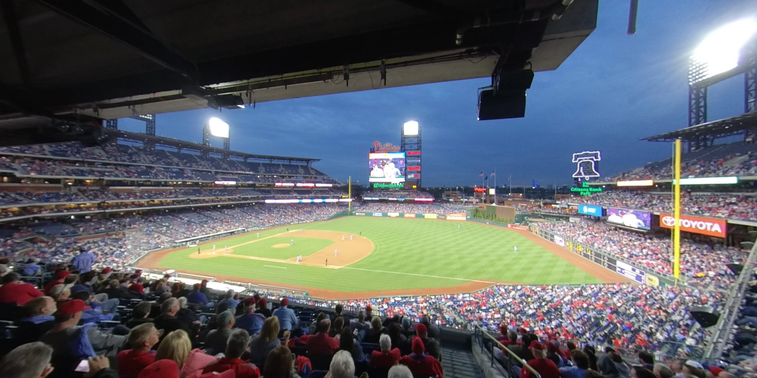 section 211 panoramic seat view  for baseball - citizens bank park
