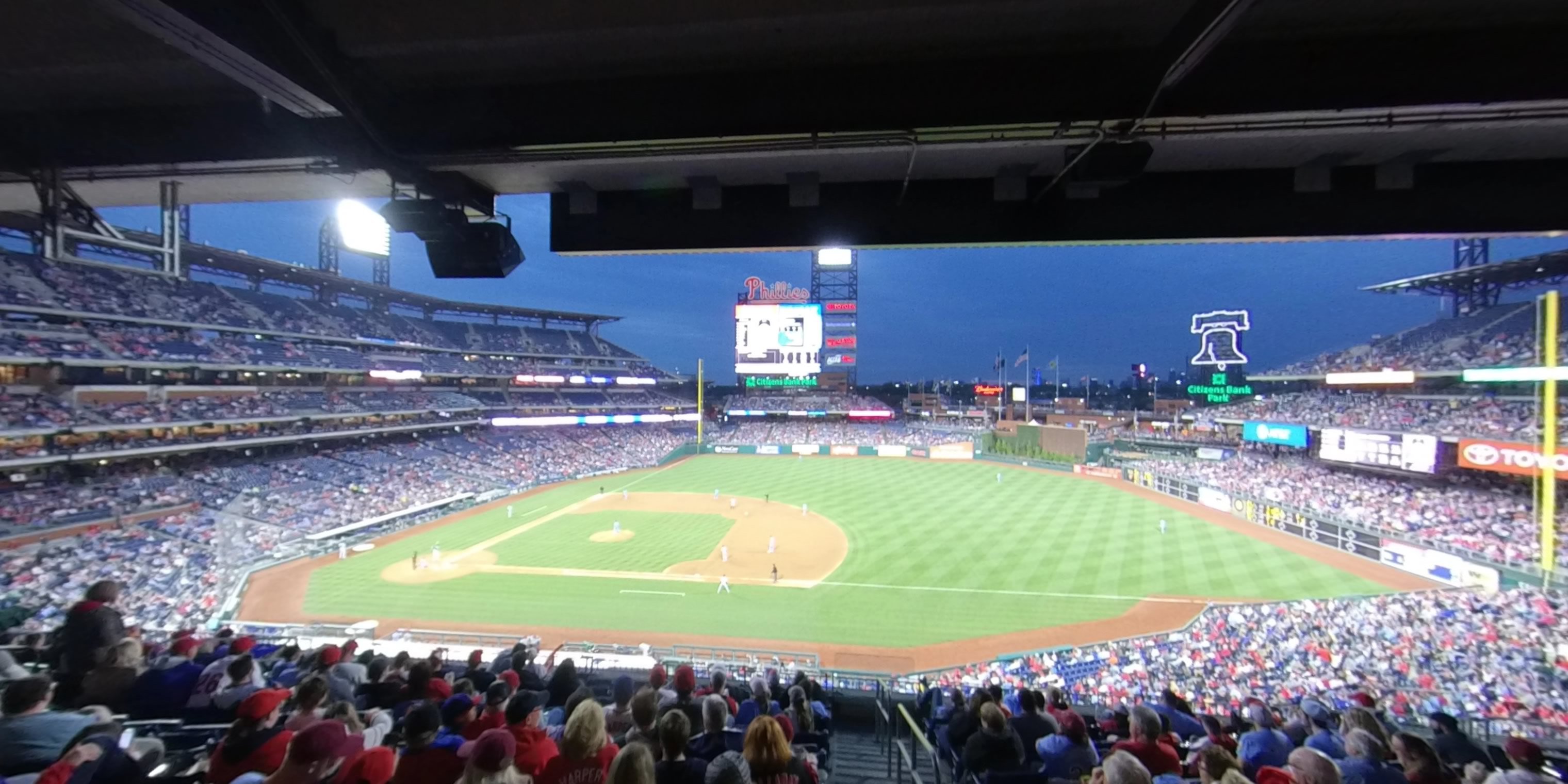 section 213 panoramic seat view  for baseball - citizens bank park