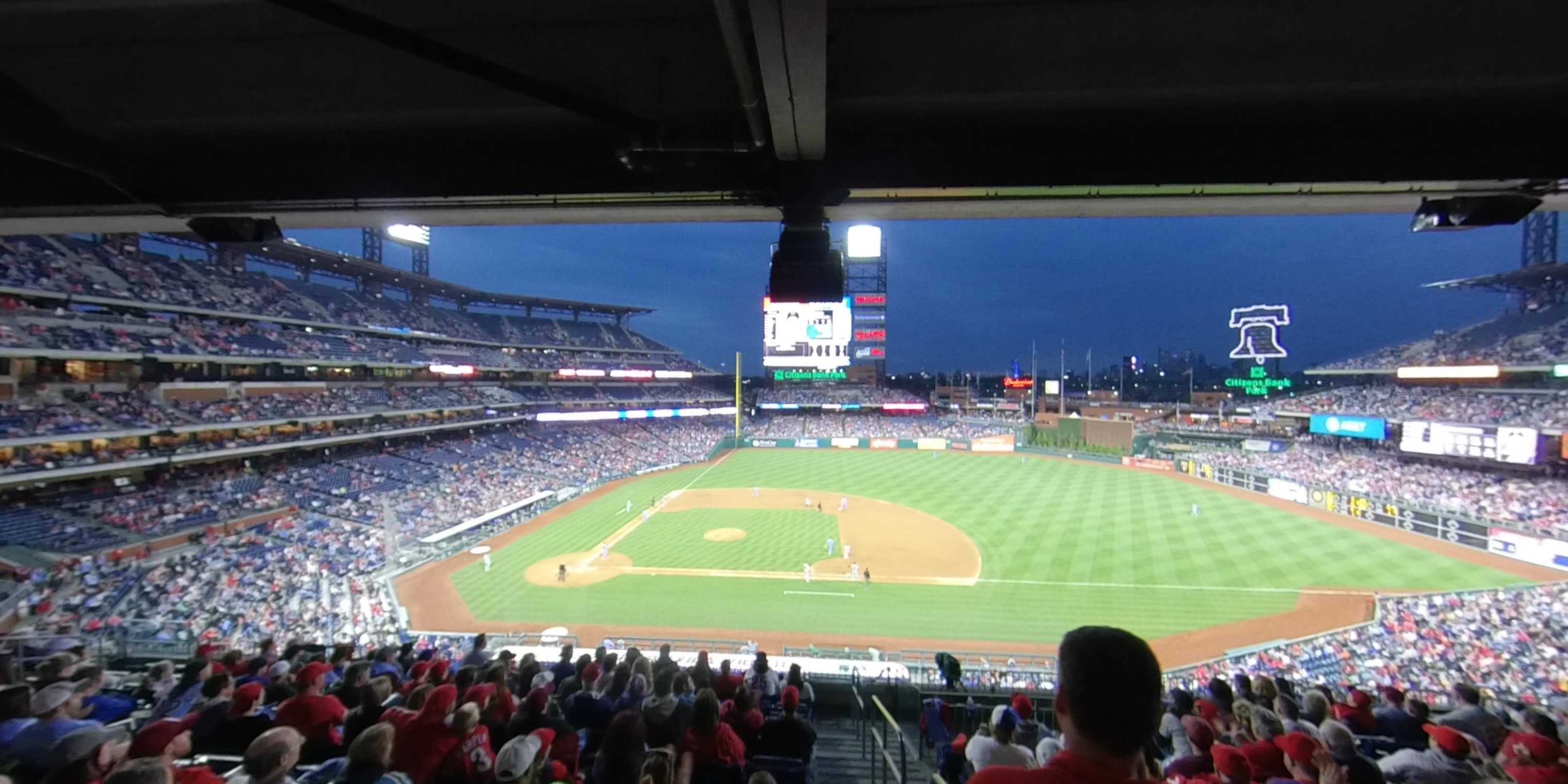 section 215 panoramic seat view  for baseball - citizens bank park