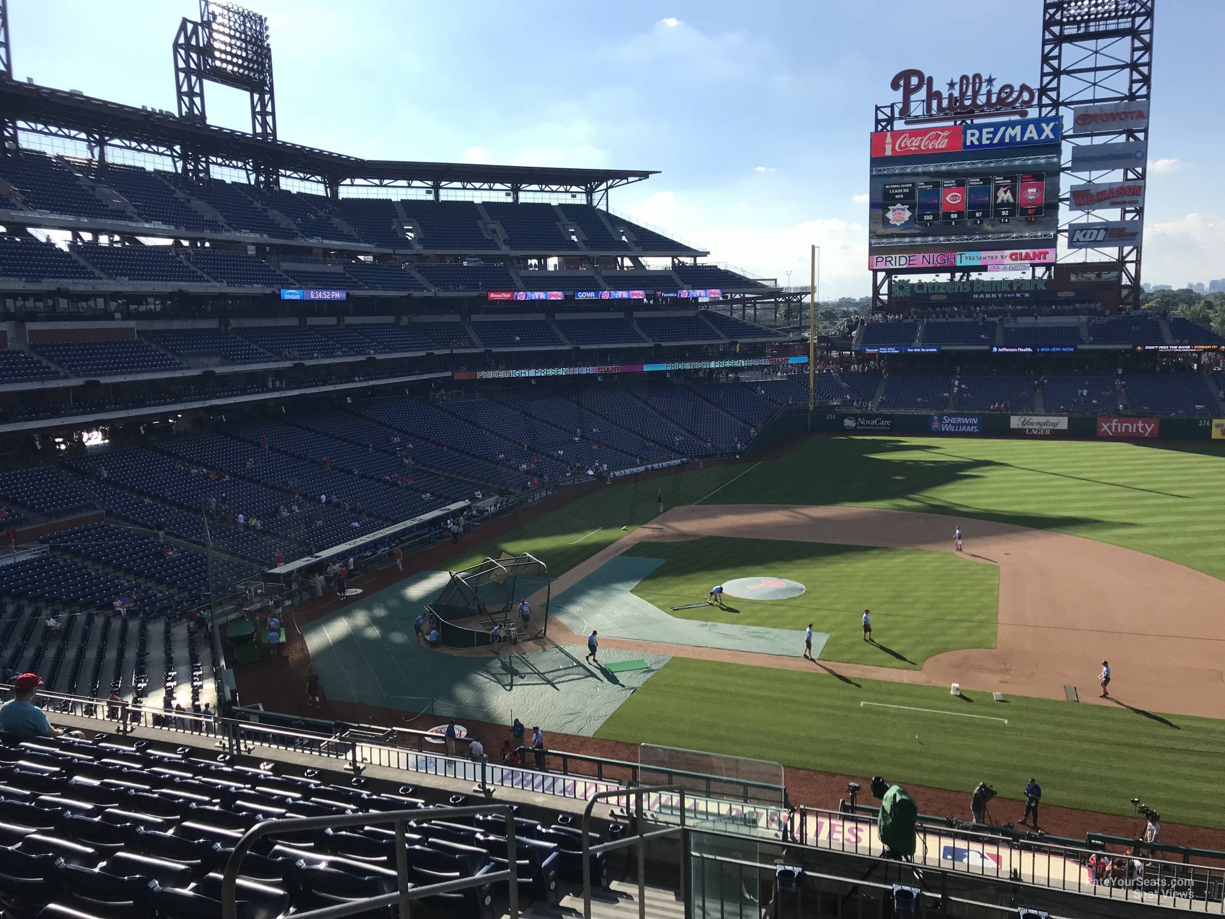 section 215, row 8 seat view  for baseball - citizens bank park