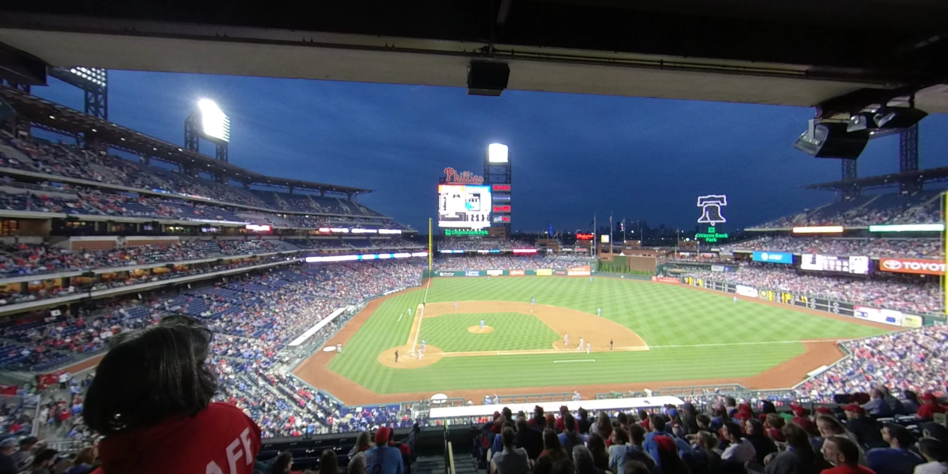 section 217 panoramic seat view  for baseball - citizens bank park