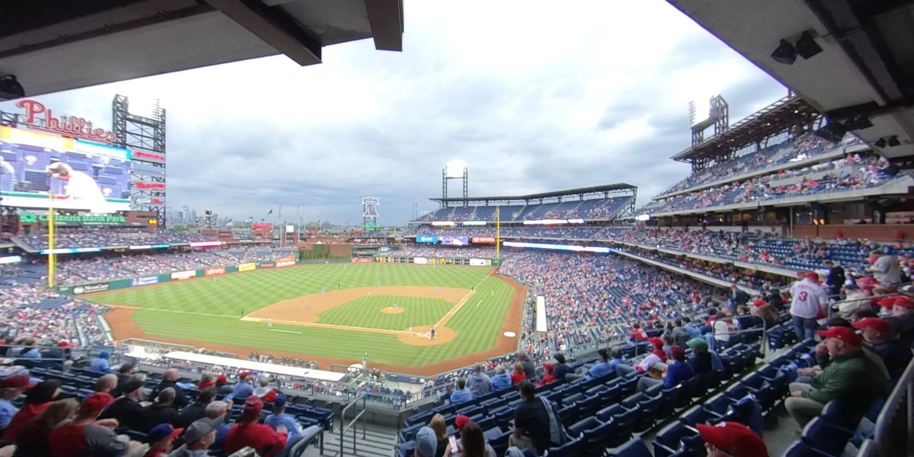 section 224 panoramic seat view  for baseball - citizens bank park