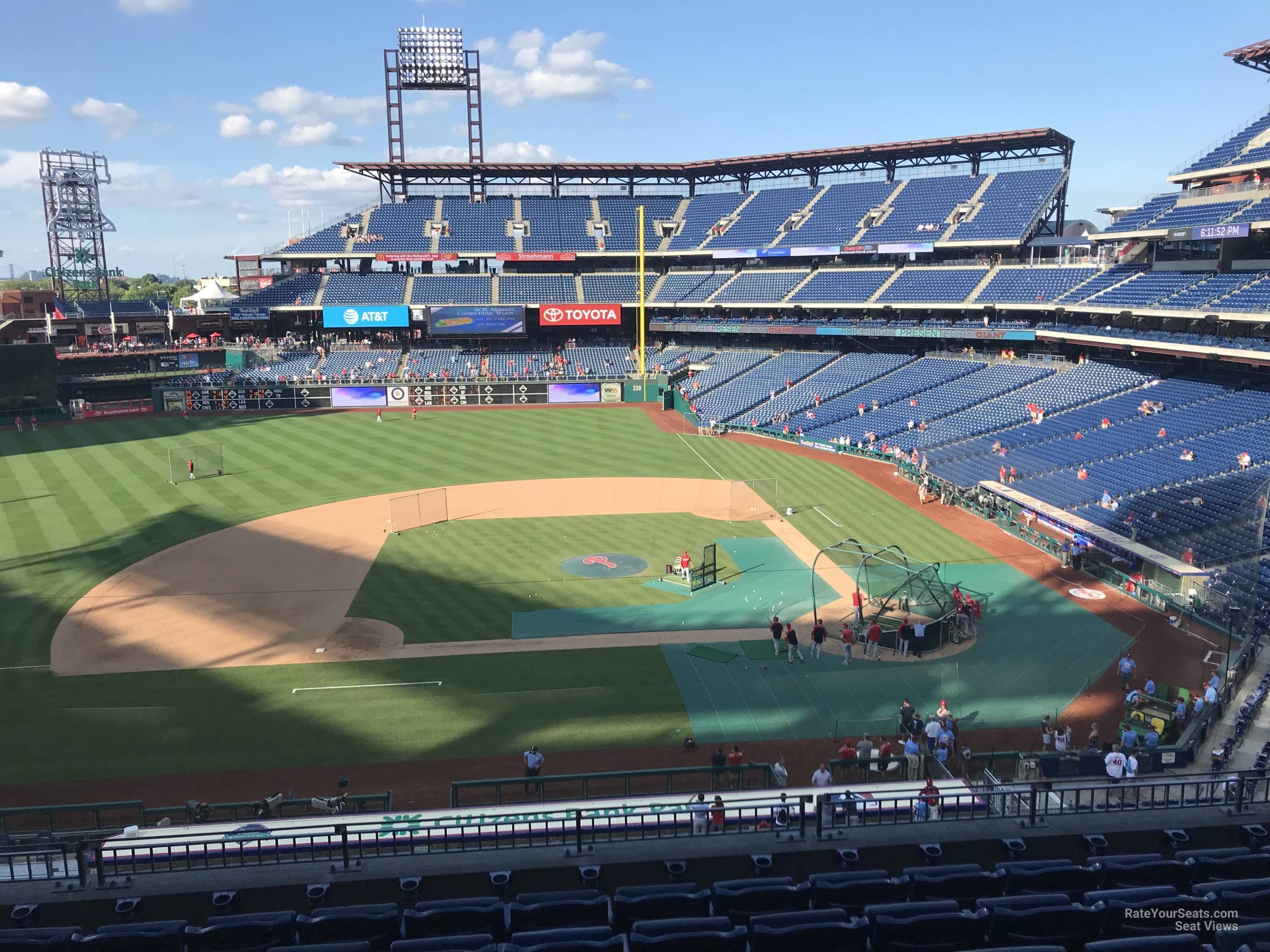 section 228, row 8 seat view  for baseball - citizens bank park