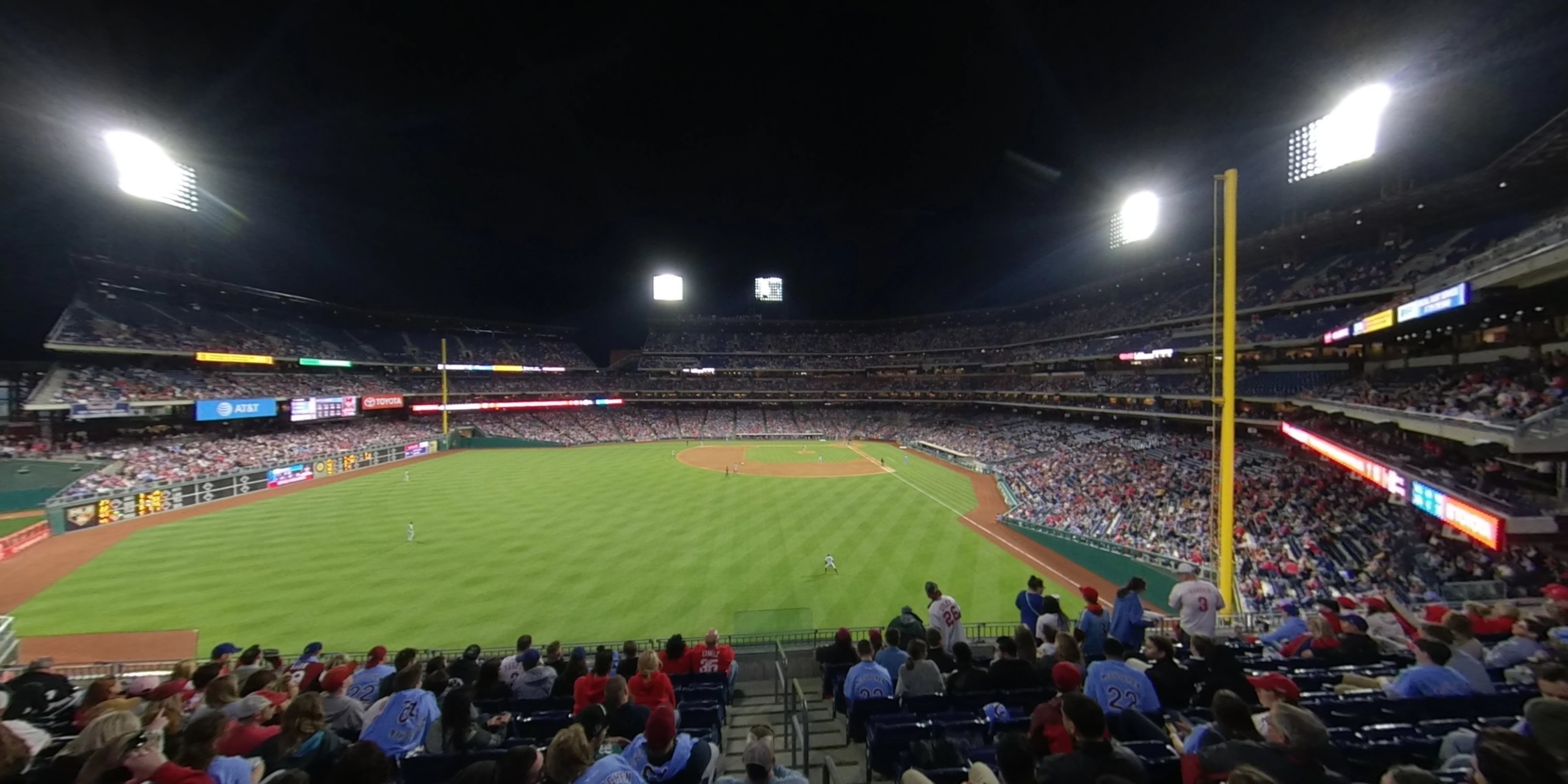 section 242 panoramic seat view  for baseball - citizens bank park