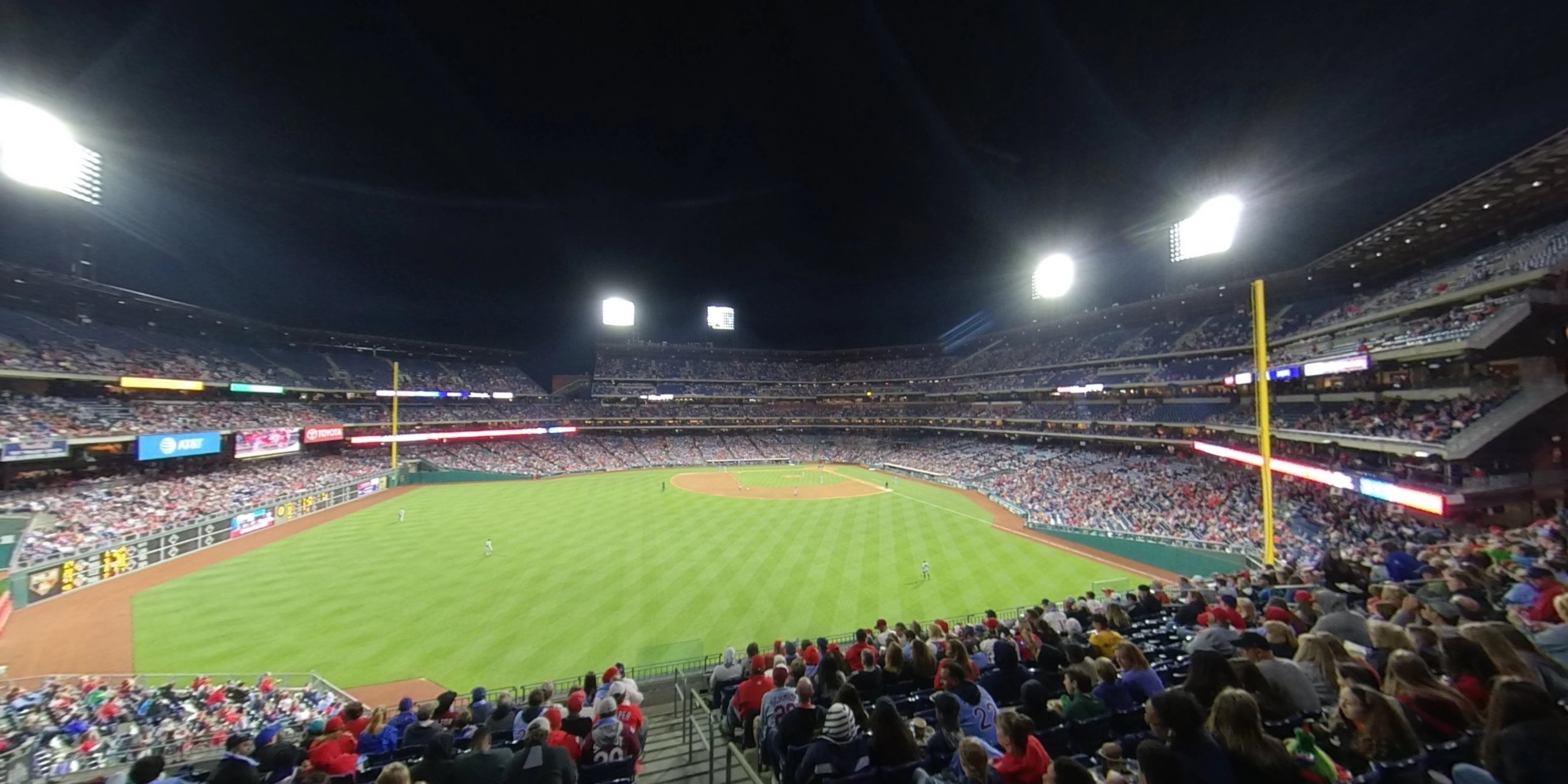 section 244 panoramic seat view  for baseball - citizens bank park