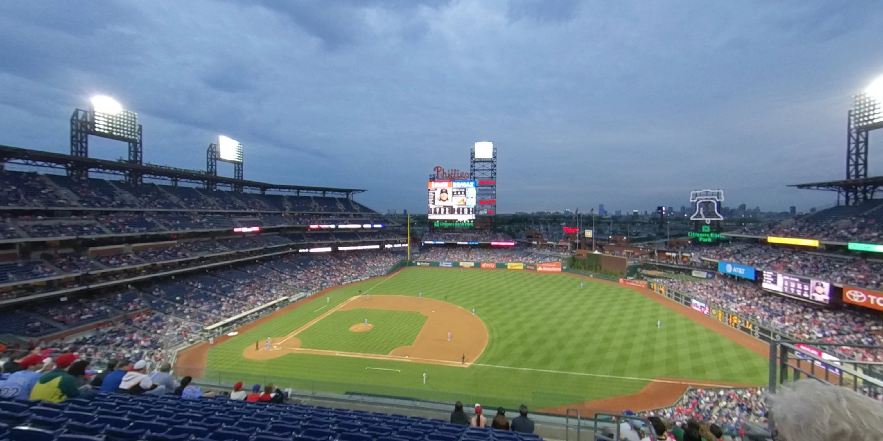 section 313 panoramic seat view  for baseball - citizens bank park