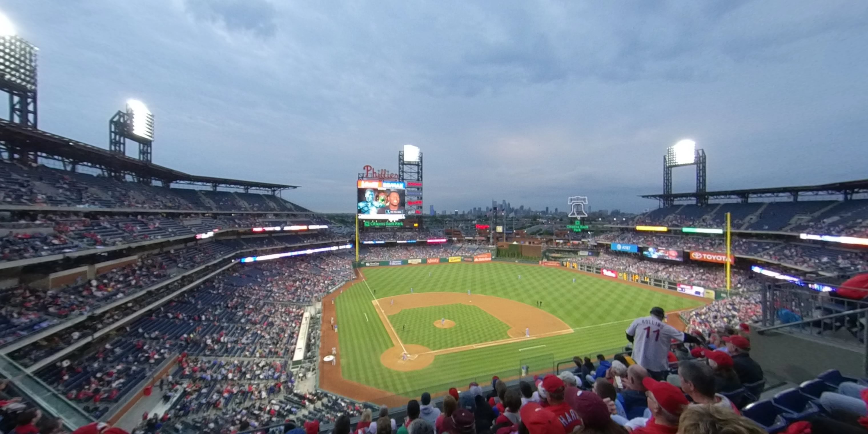 section 319 panoramic seat view  for baseball - citizens bank park