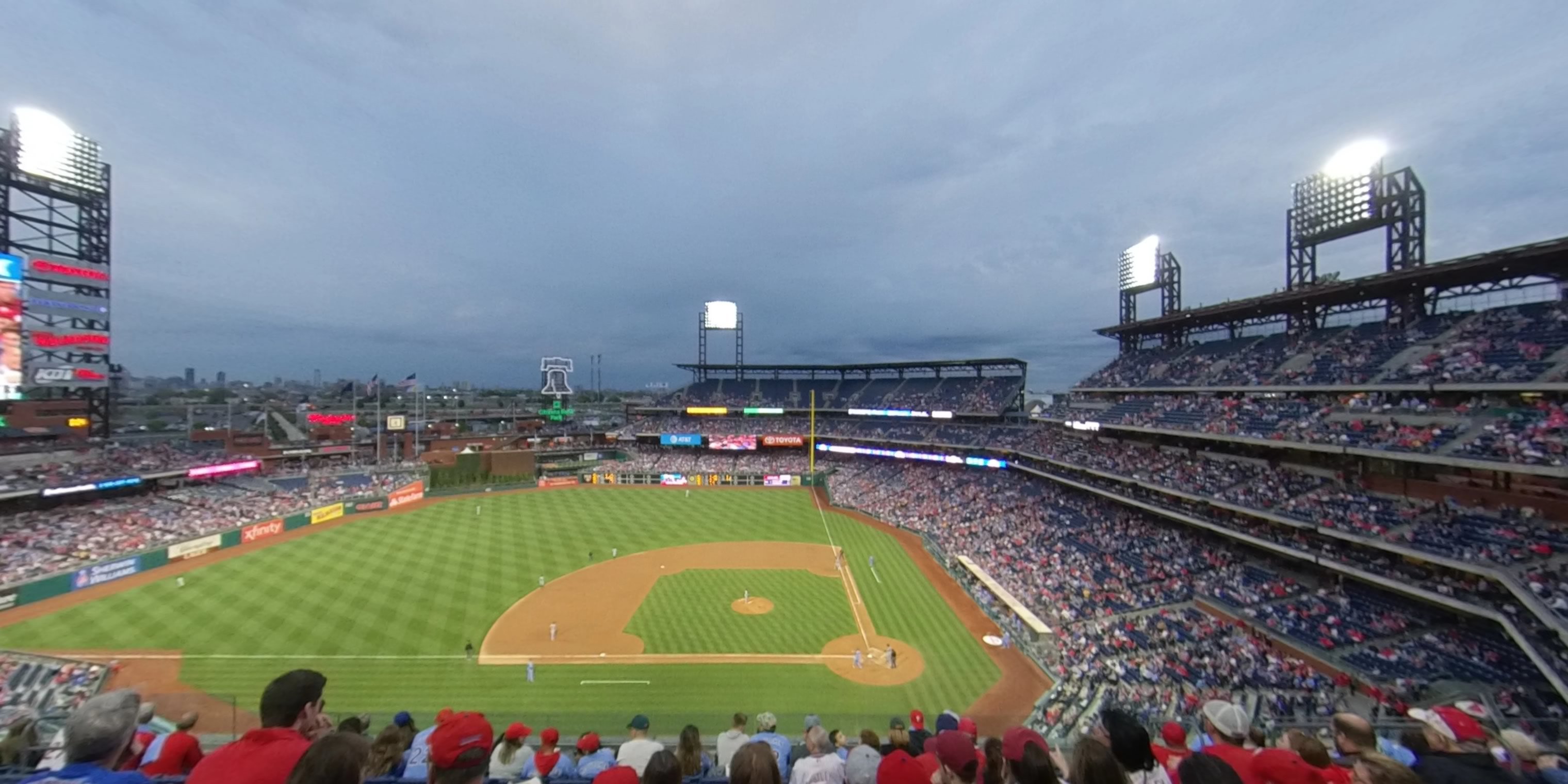 section 325 panoramic seat view  for baseball - citizens bank park