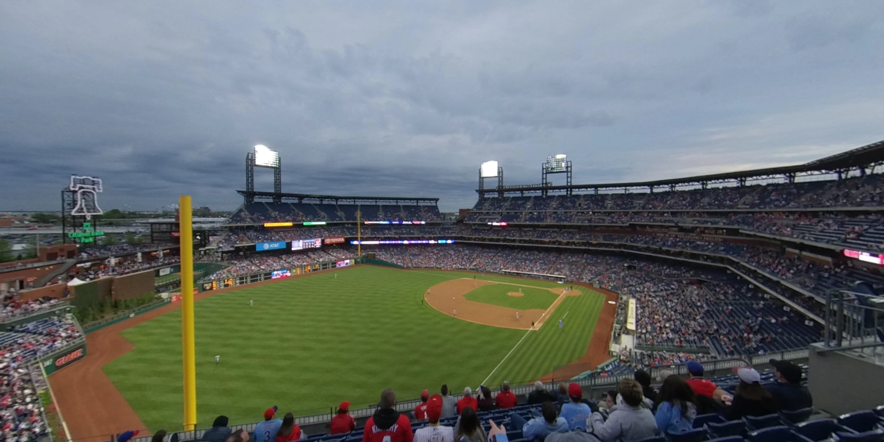 section 333 panoramic seat view  for baseball - citizens bank park