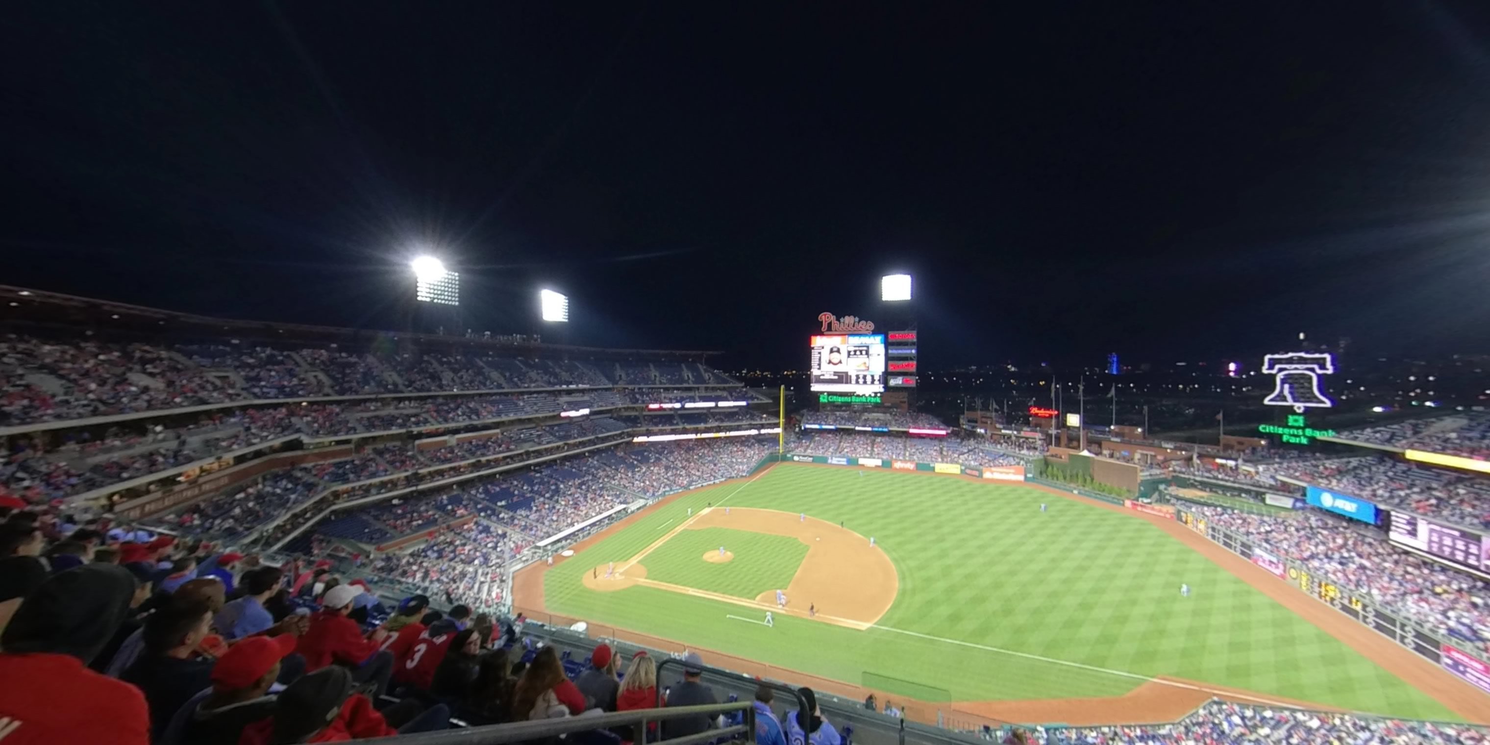section 413 panoramic seat view  for baseball - citizens bank park