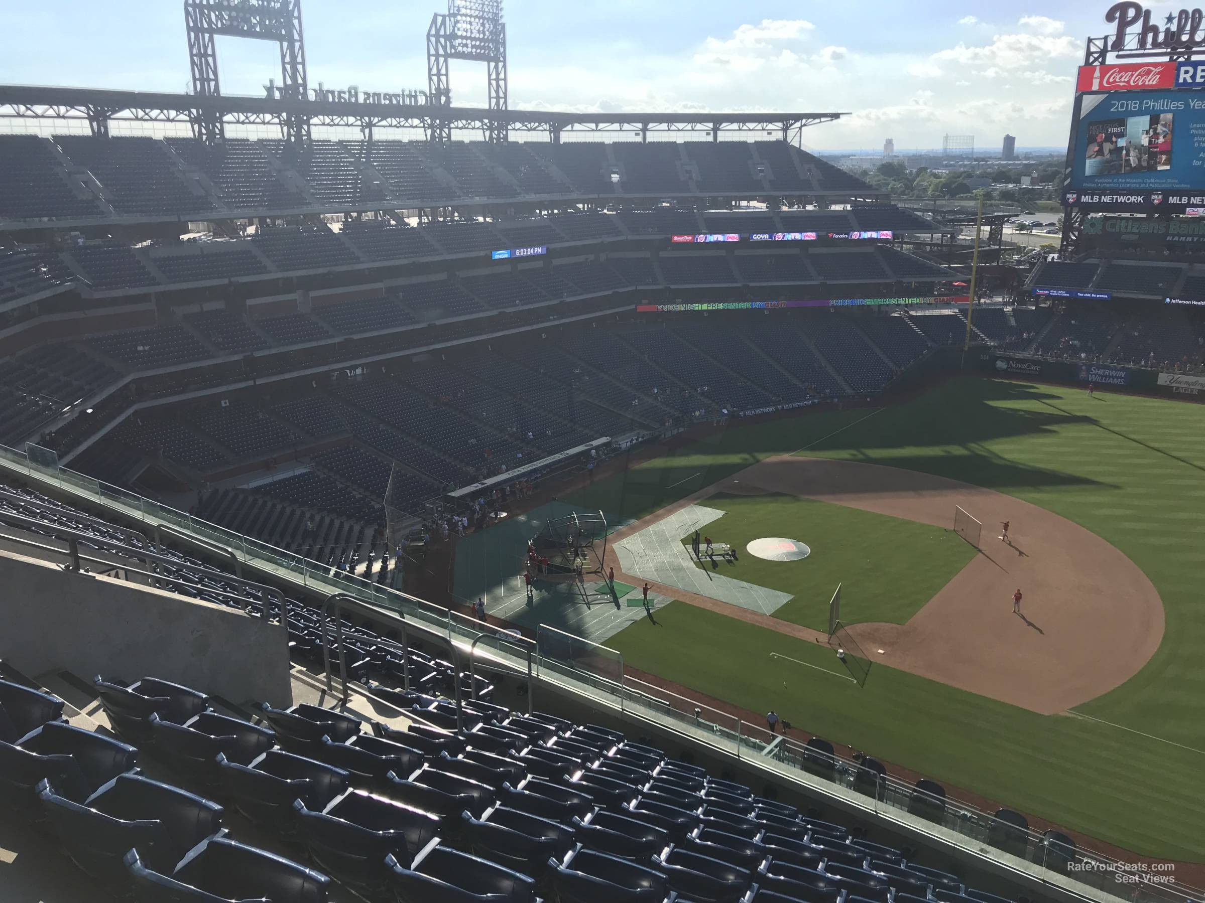 section 413, row 10 seat view  for baseball - citizens bank park