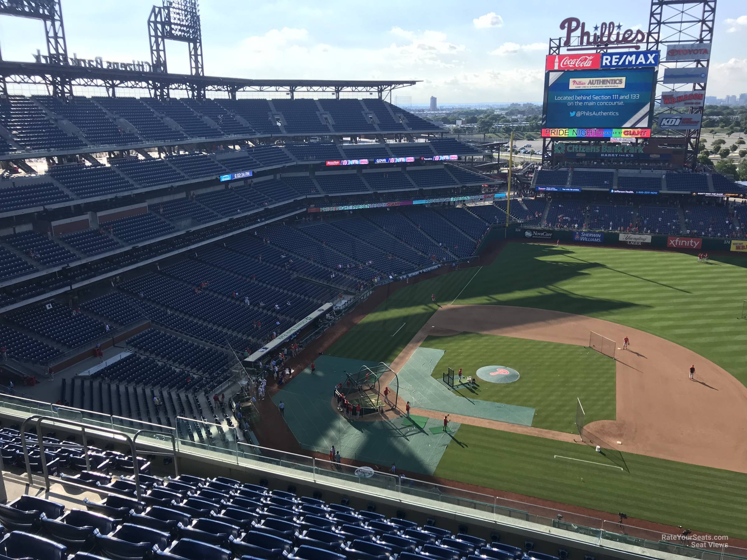 section 415, row 10 seat view  for baseball - citizens bank park