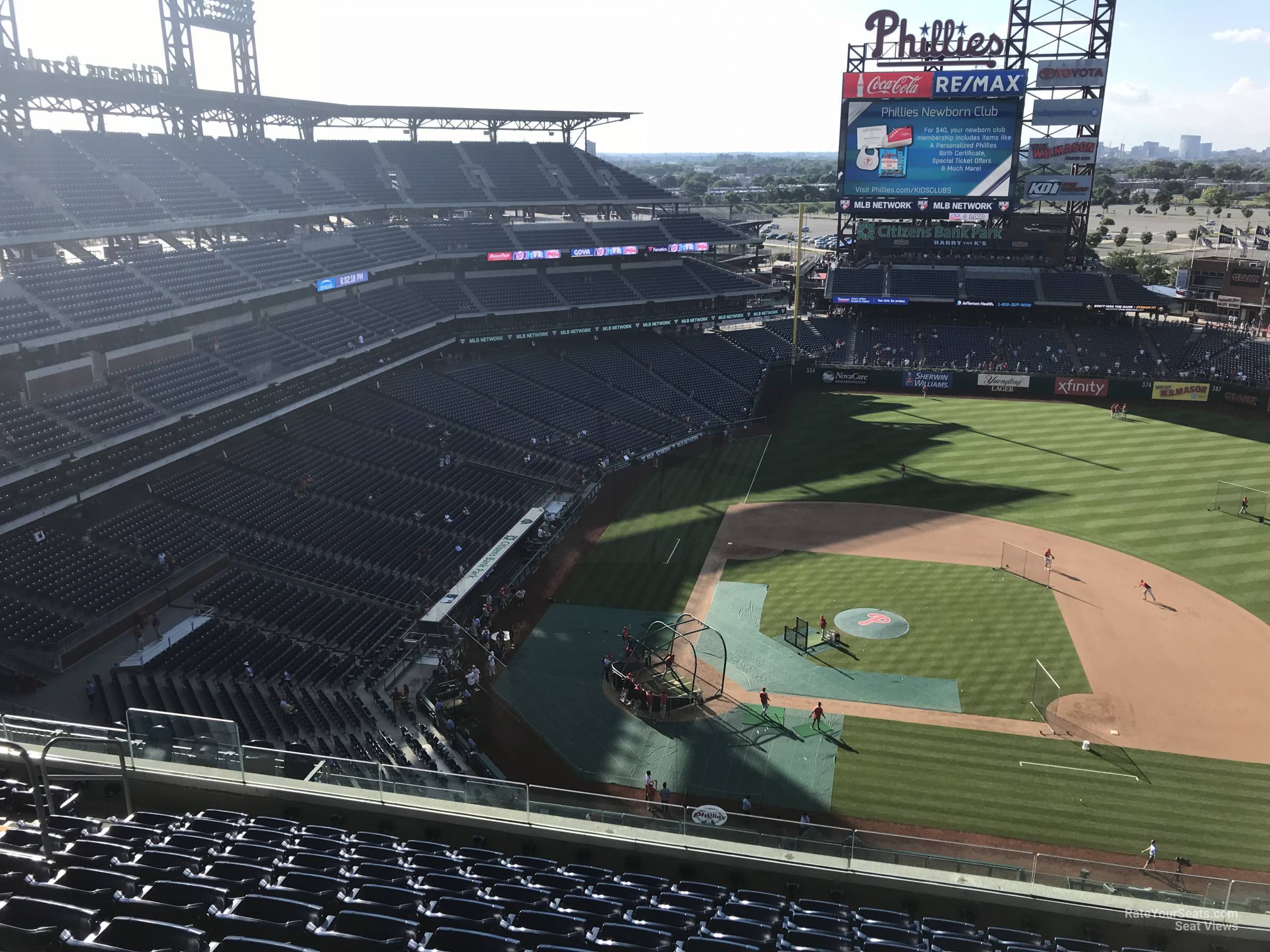 section 416, row 10 seat view  for baseball - citizens bank park
