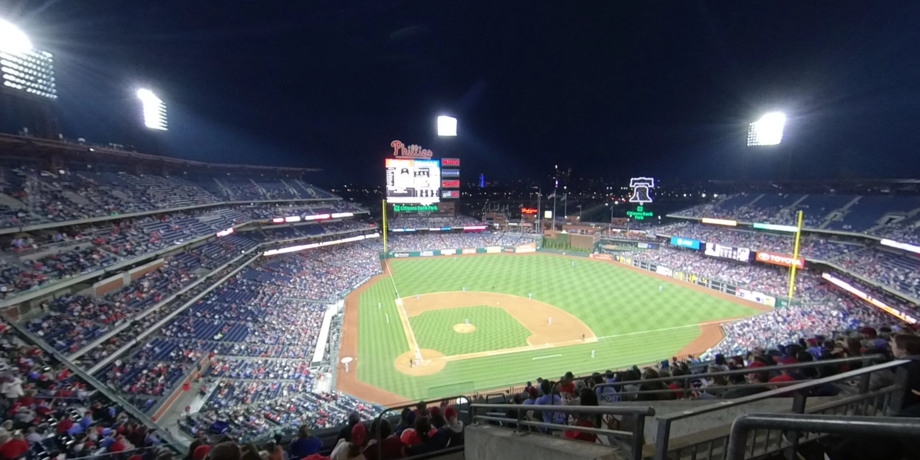 section 417 panoramic seat view  for baseball - citizens bank park