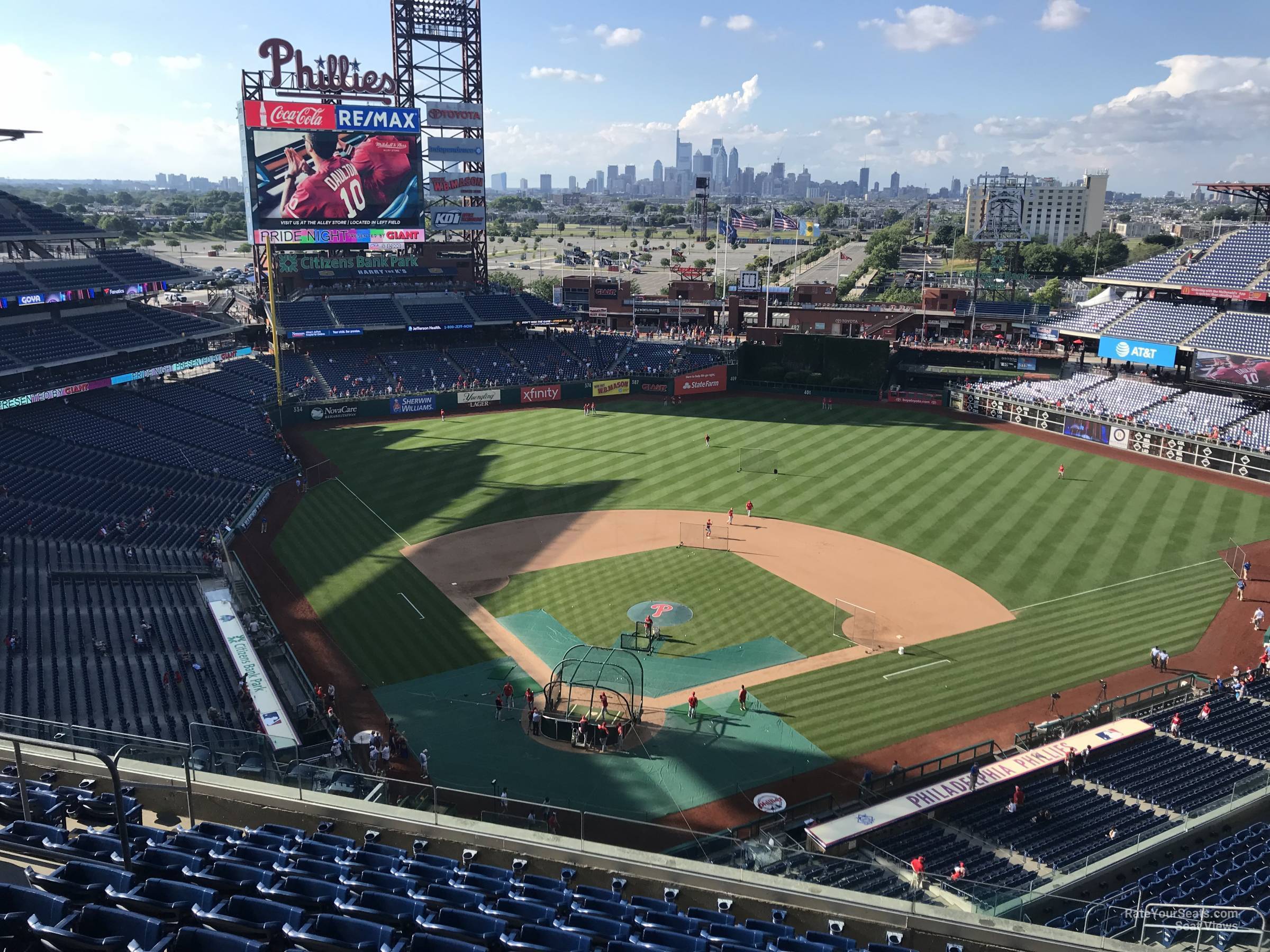 section 419, row 10 seat view  for baseball - citizens bank park