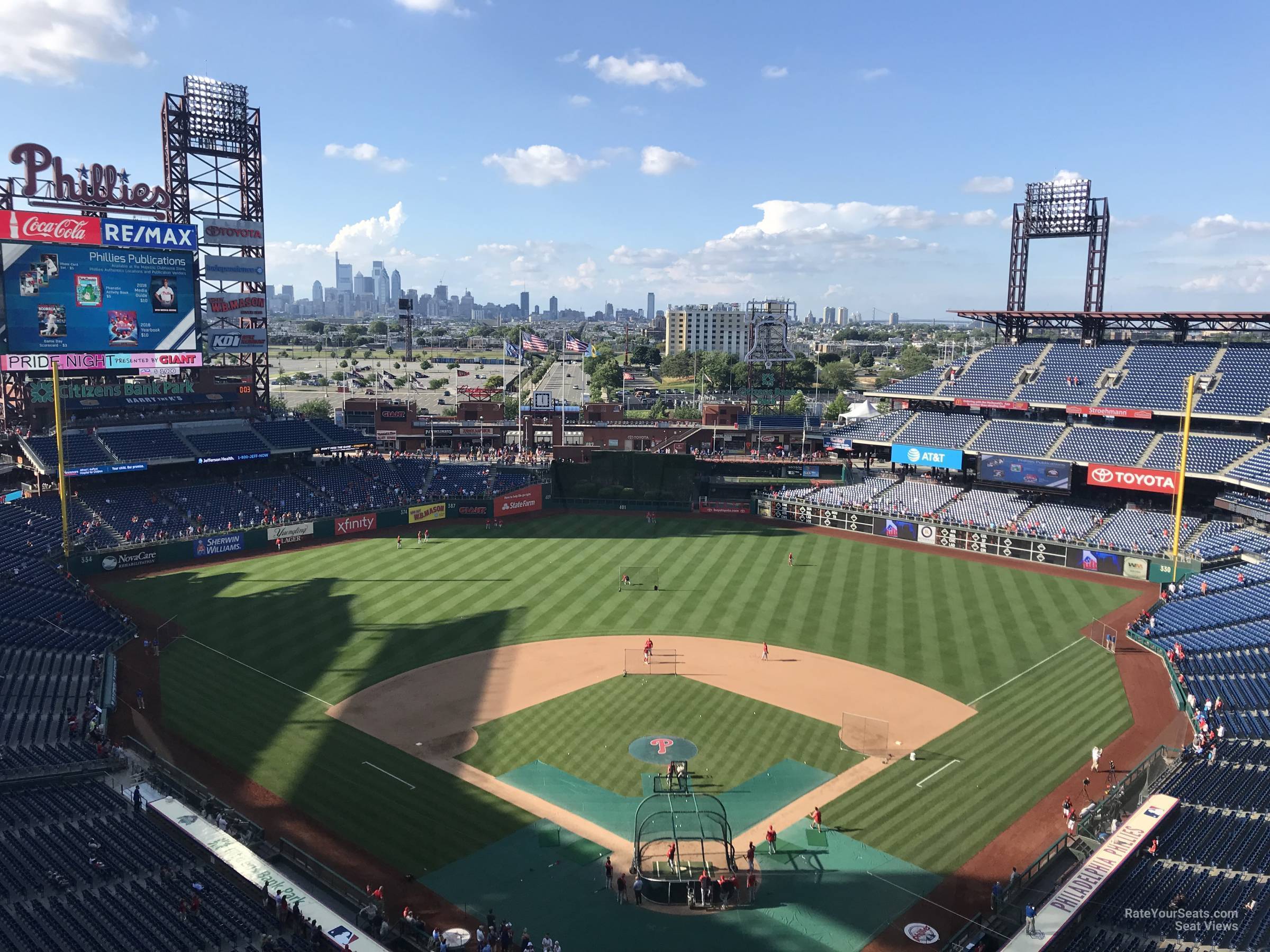 section 421, row 10 seat view  for baseball - citizens bank park