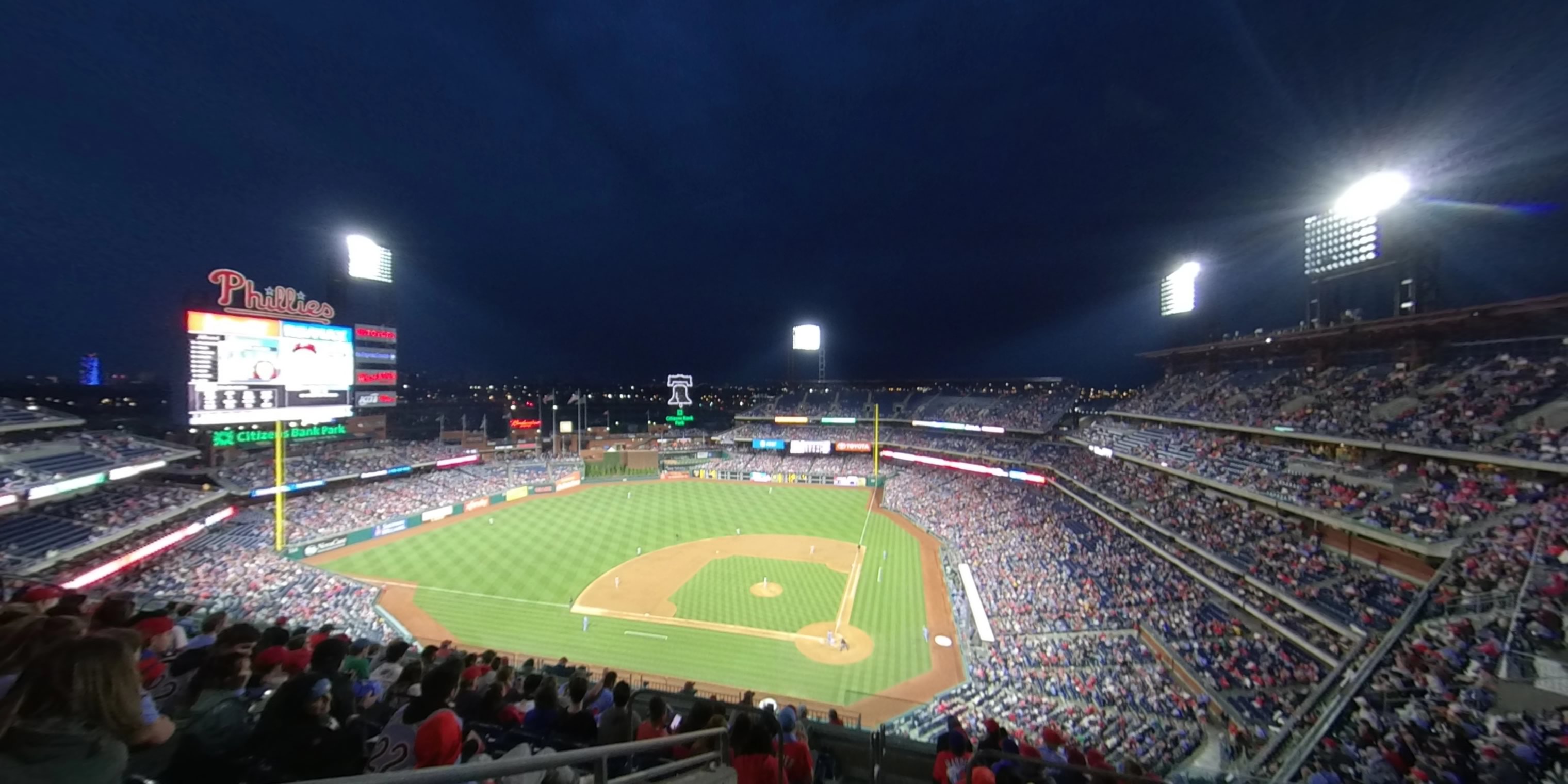 section 423 panoramic seat view  for baseball - citizens bank park