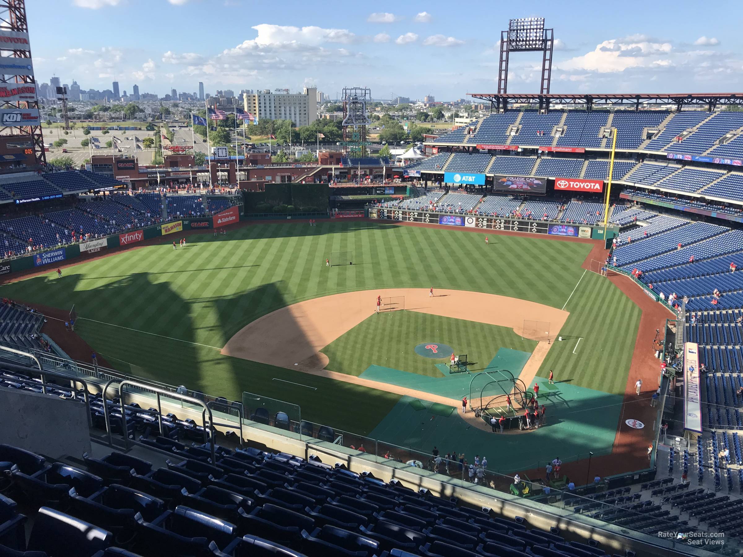 section 423, row 10 seat view  for baseball - citizens bank park