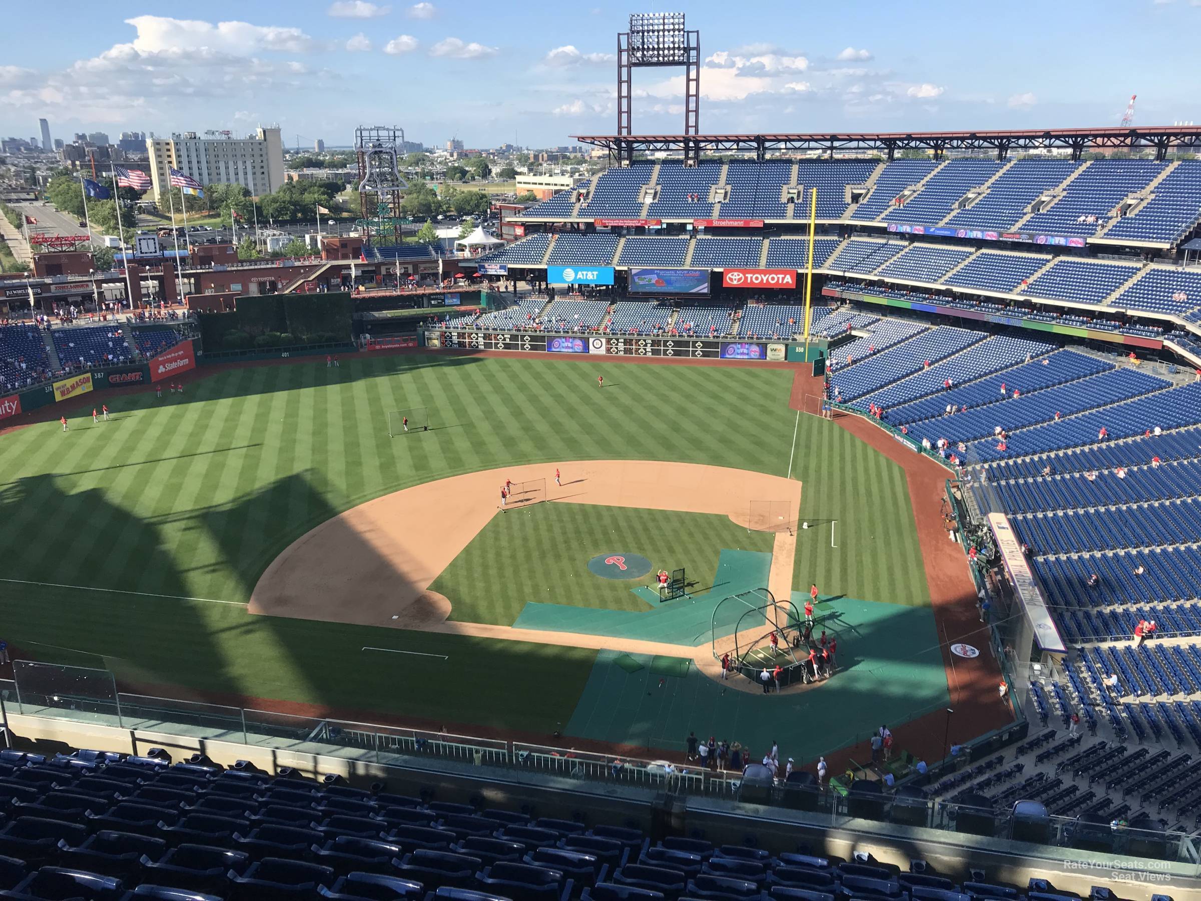 section 424, row 10 seat view  for baseball - citizens bank park