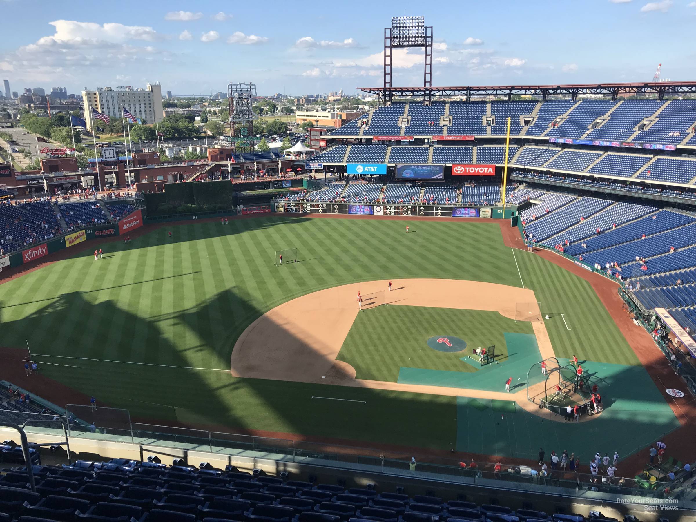section 425, row 10 seat view  for baseball - citizens bank park