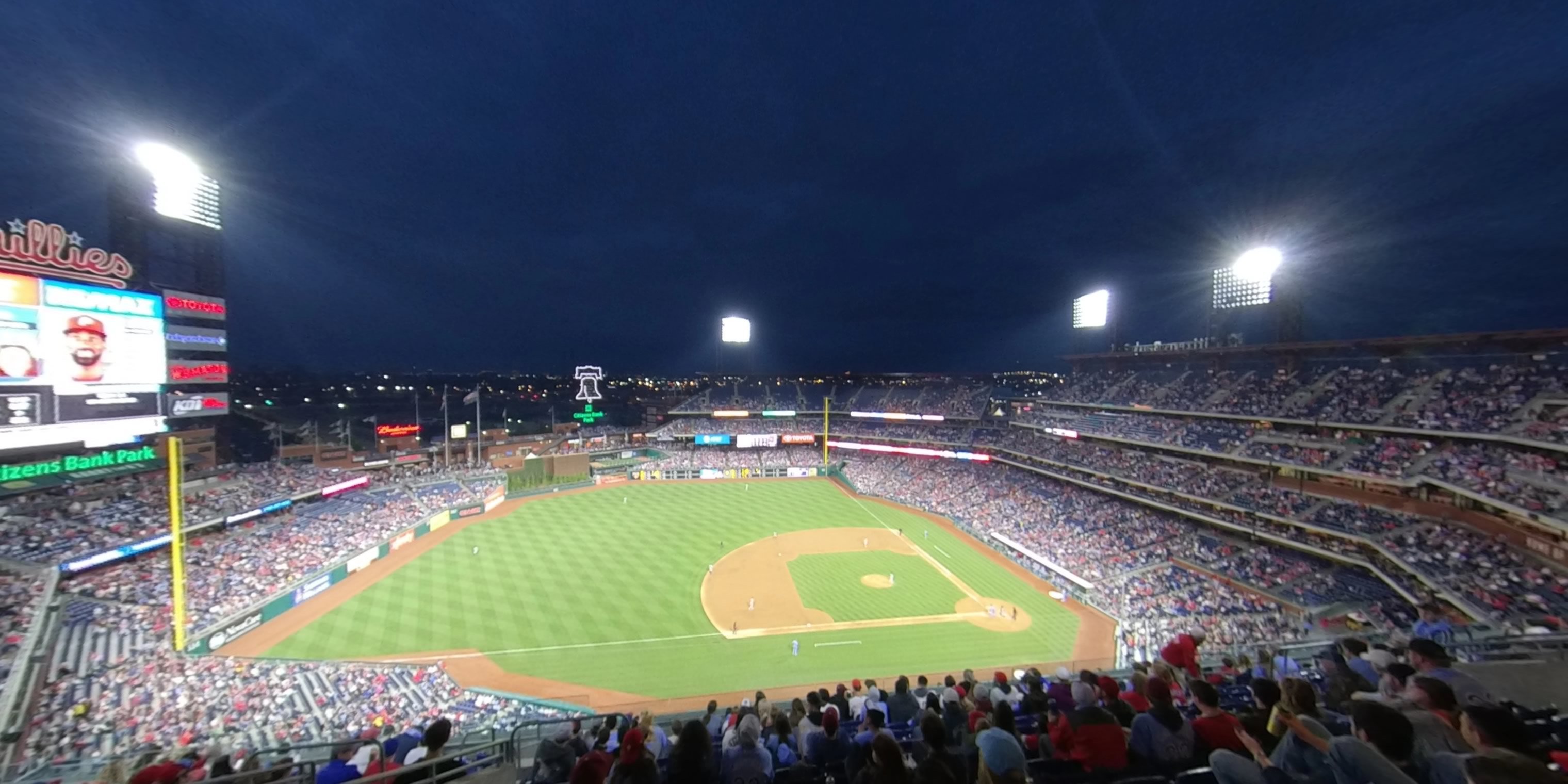 section 427 panoramic seat view  for baseball - citizens bank park