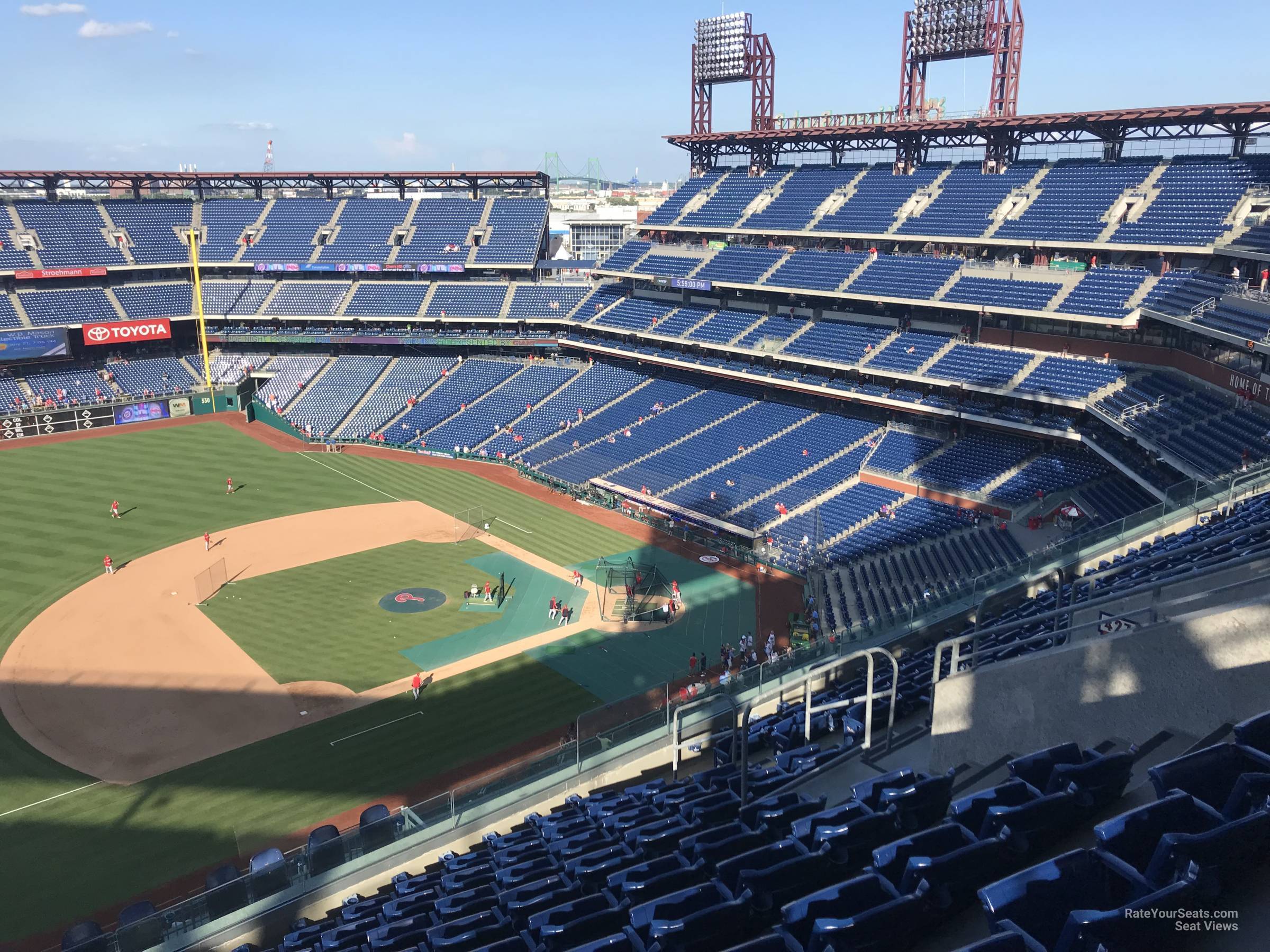 section 428, row 10 seat view  for baseball - citizens bank park
