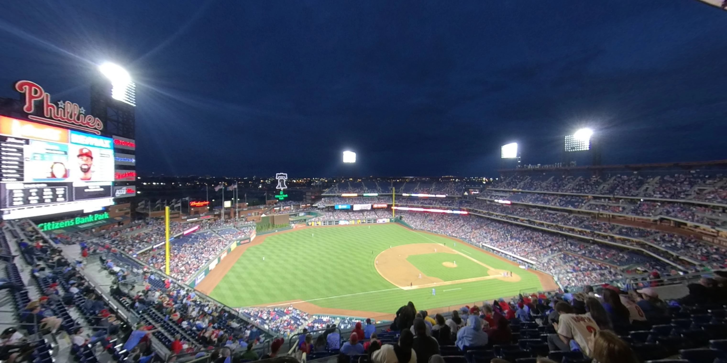 section 429 panoramic seat view  for baseball - citizens bank park