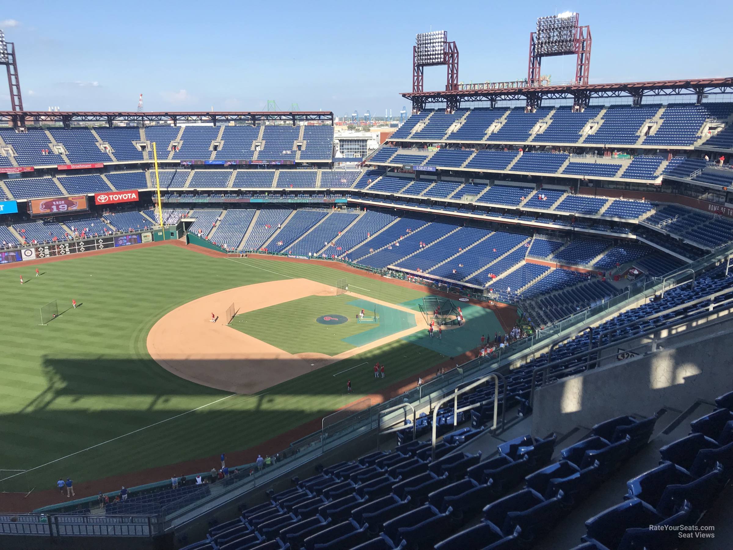 section 430, row 10 seat view  for baseball - citizens bank park