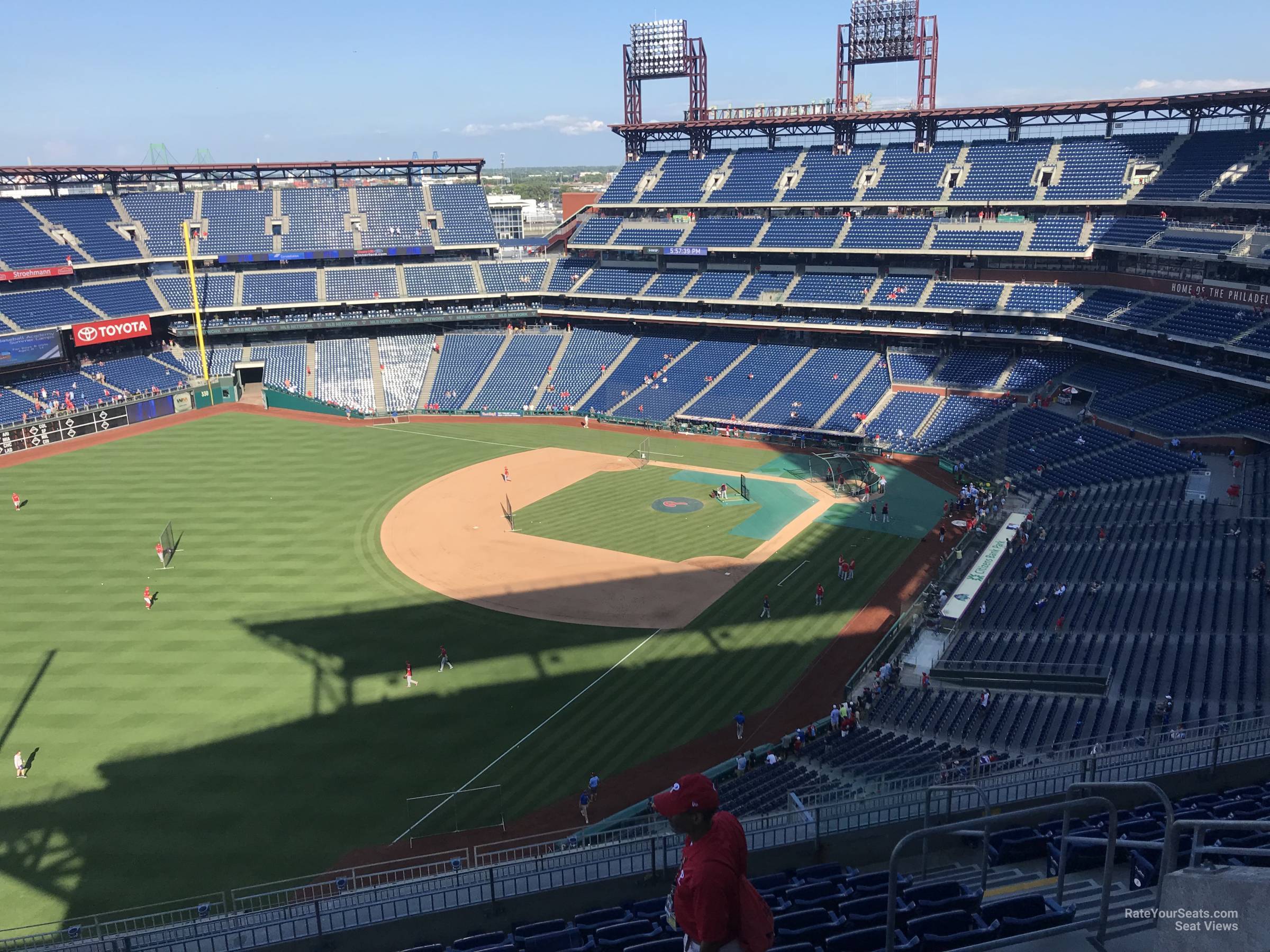 section 433, row 10 seat view  for baseball - citizens bank park