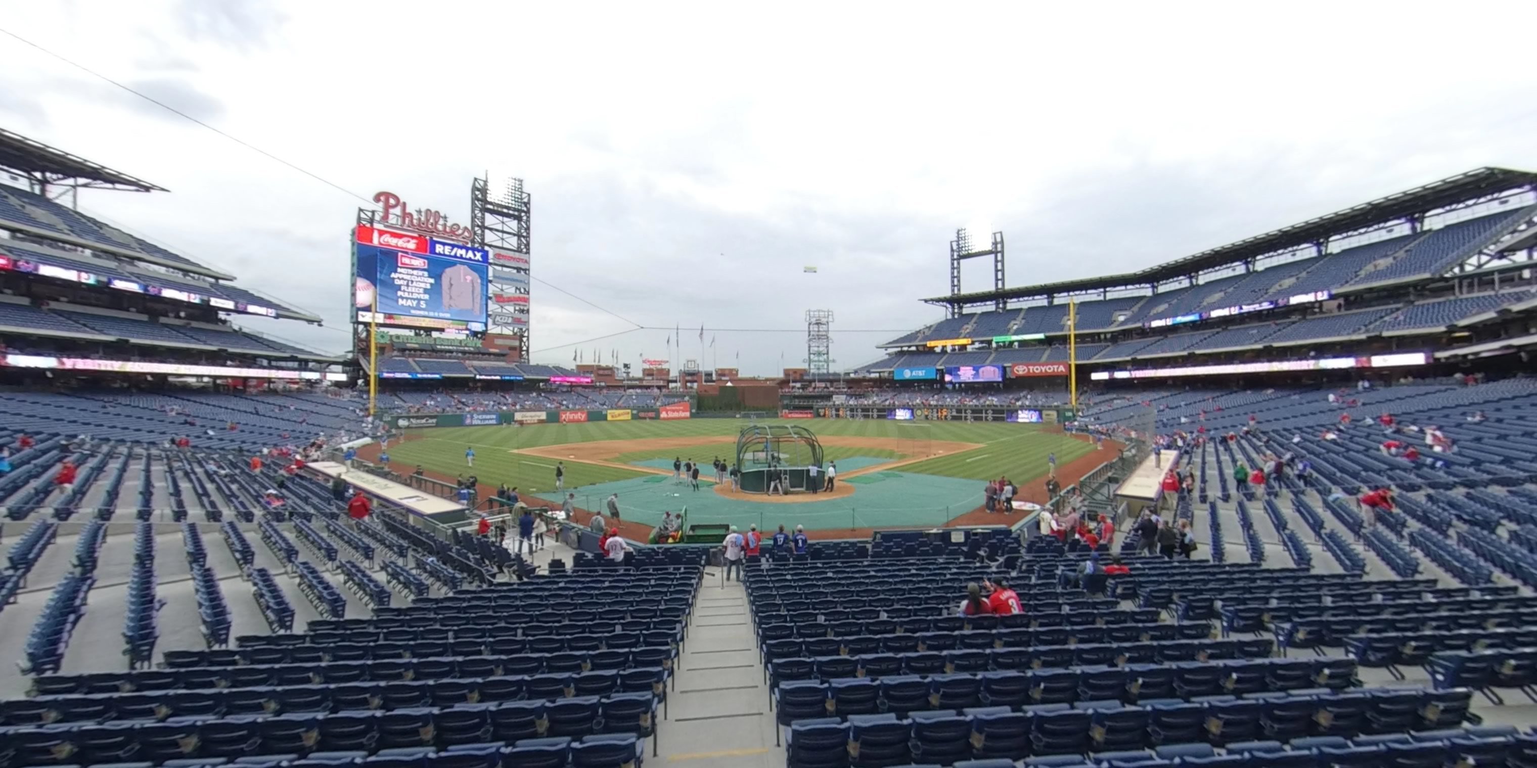 section c panoramic seat view  for baseball - citizens bank park