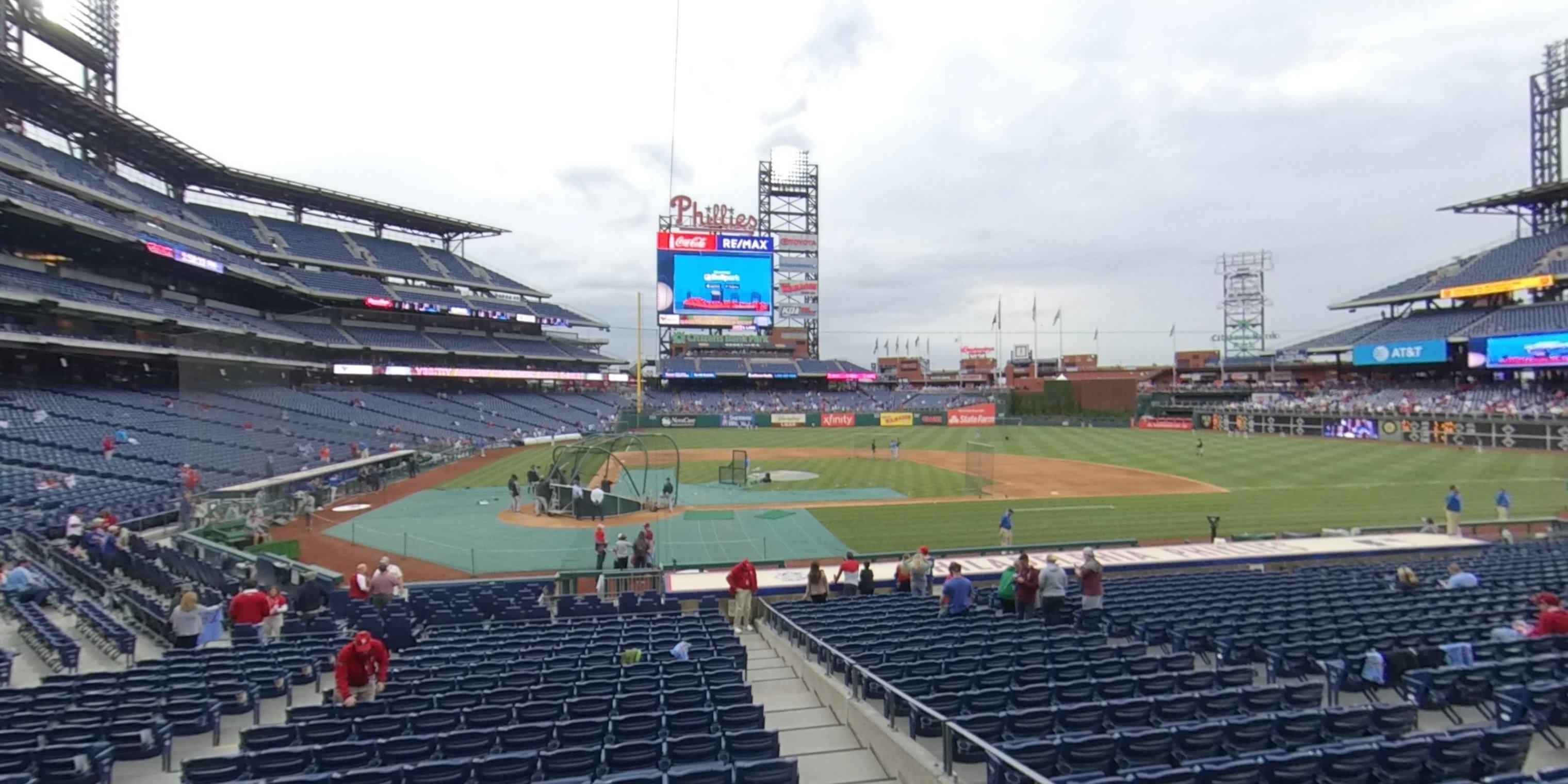 section g panoramic seat view  for baseball - citizens bank park