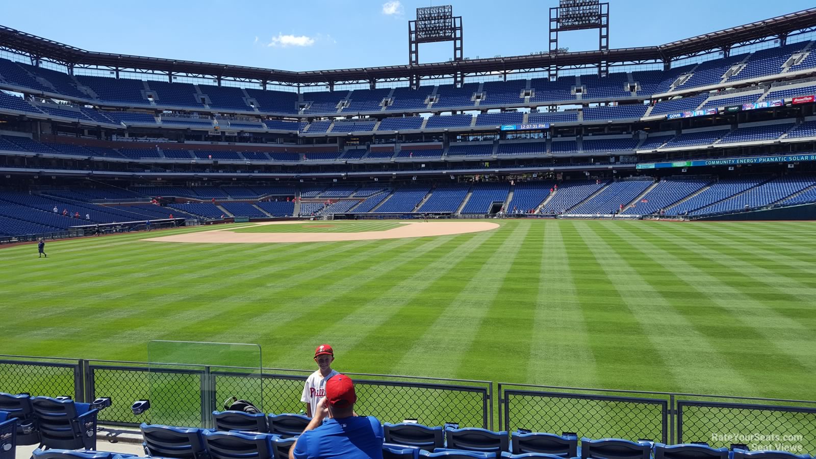 section 102, row 7 seat view  for baseball - citizens bank park