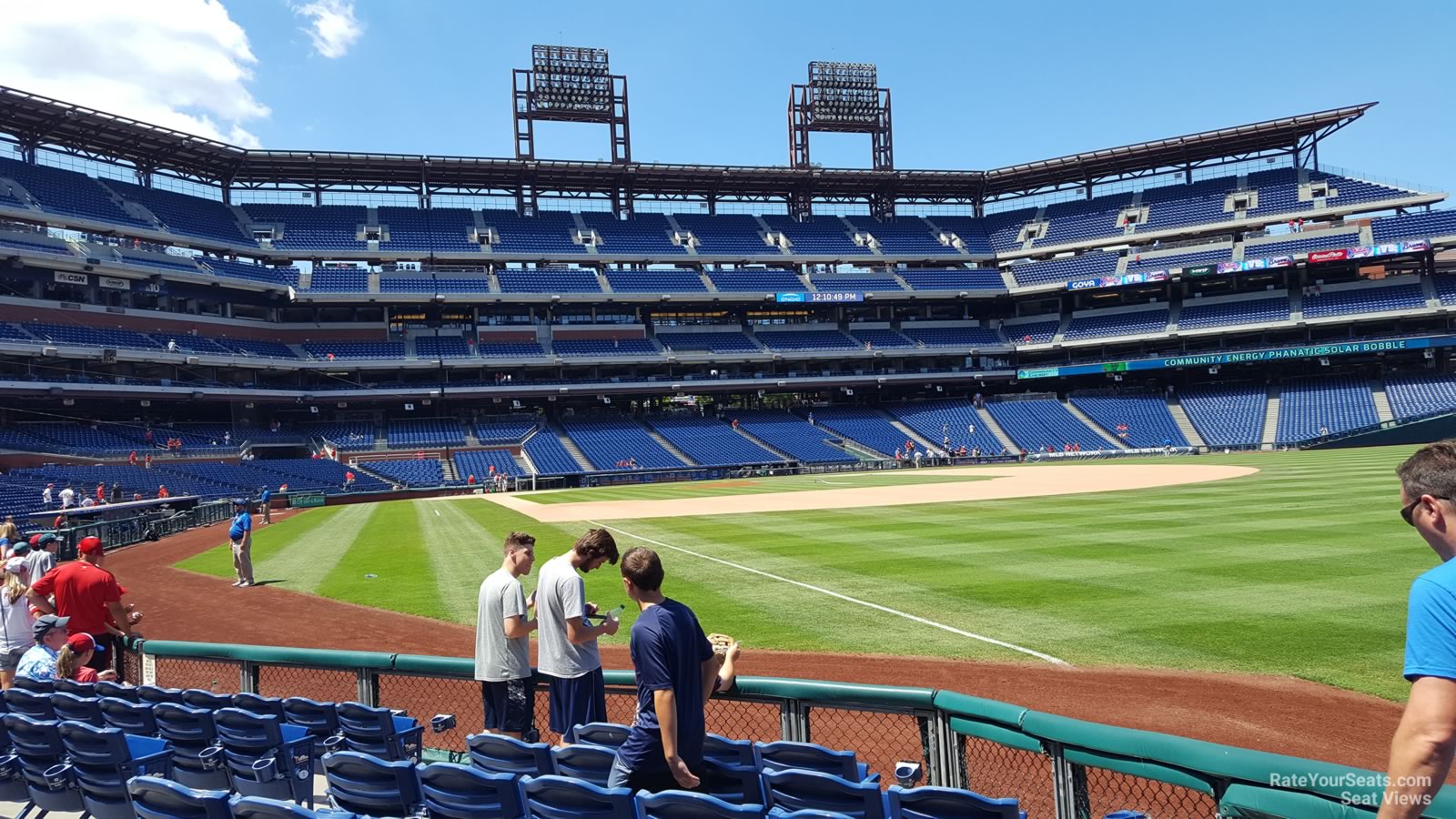 section 109, row 7 seat view  for baseball - citizens bank park