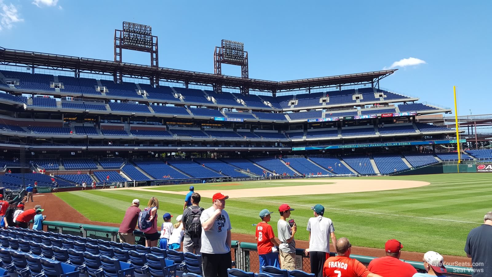 section 111, row 7 seat view  for baseball - citizens bank park