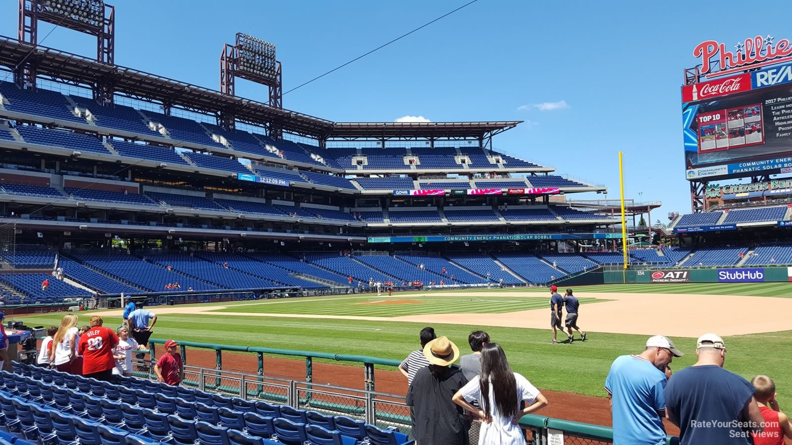 section 114, row 7 seat view  for baseball - citizens bank park