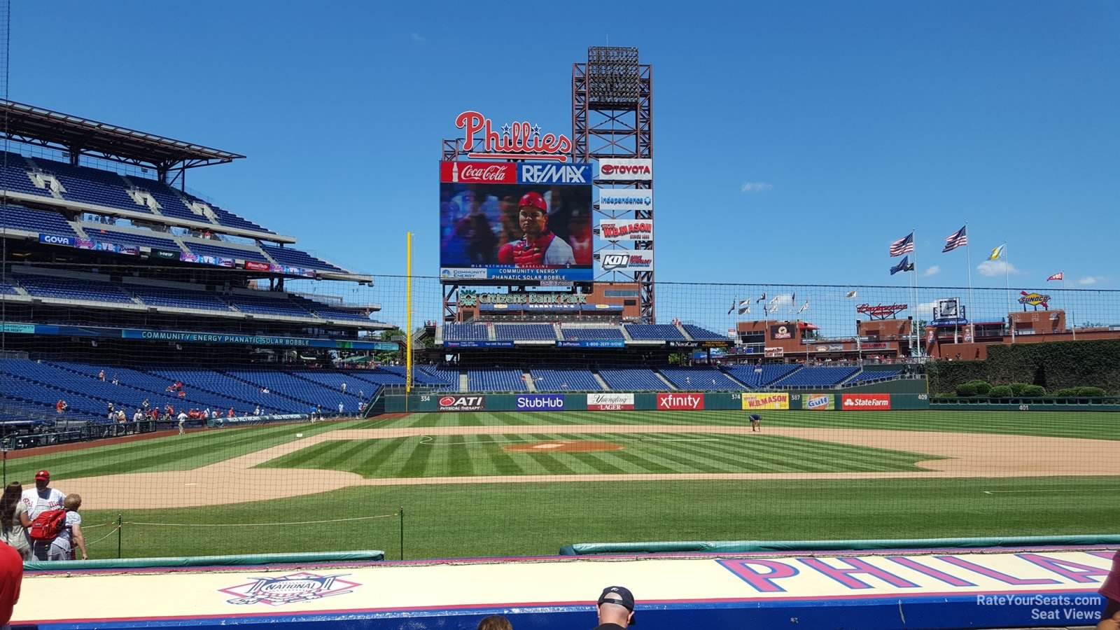 section 118, row 7 seat view  for baseball - citizens bank park
