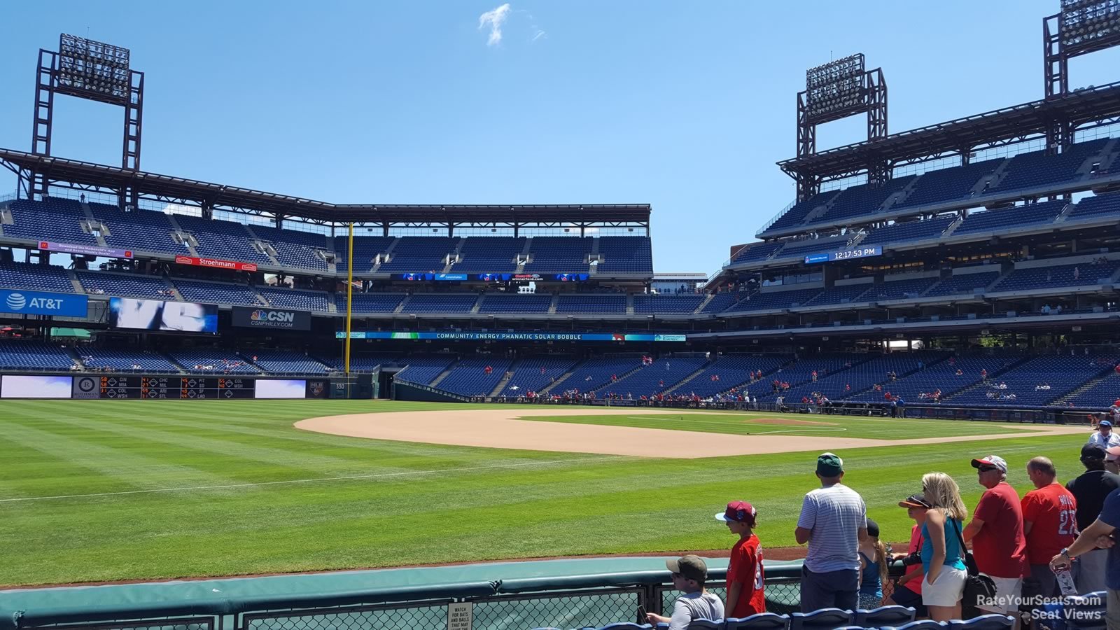 section 135, row 7 seat view  for baseball - citizens bank park