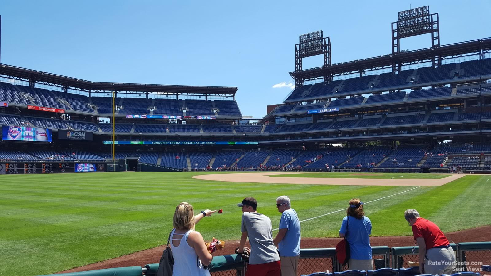 section 138, row 7 seat view  for baseball - citizens bank park