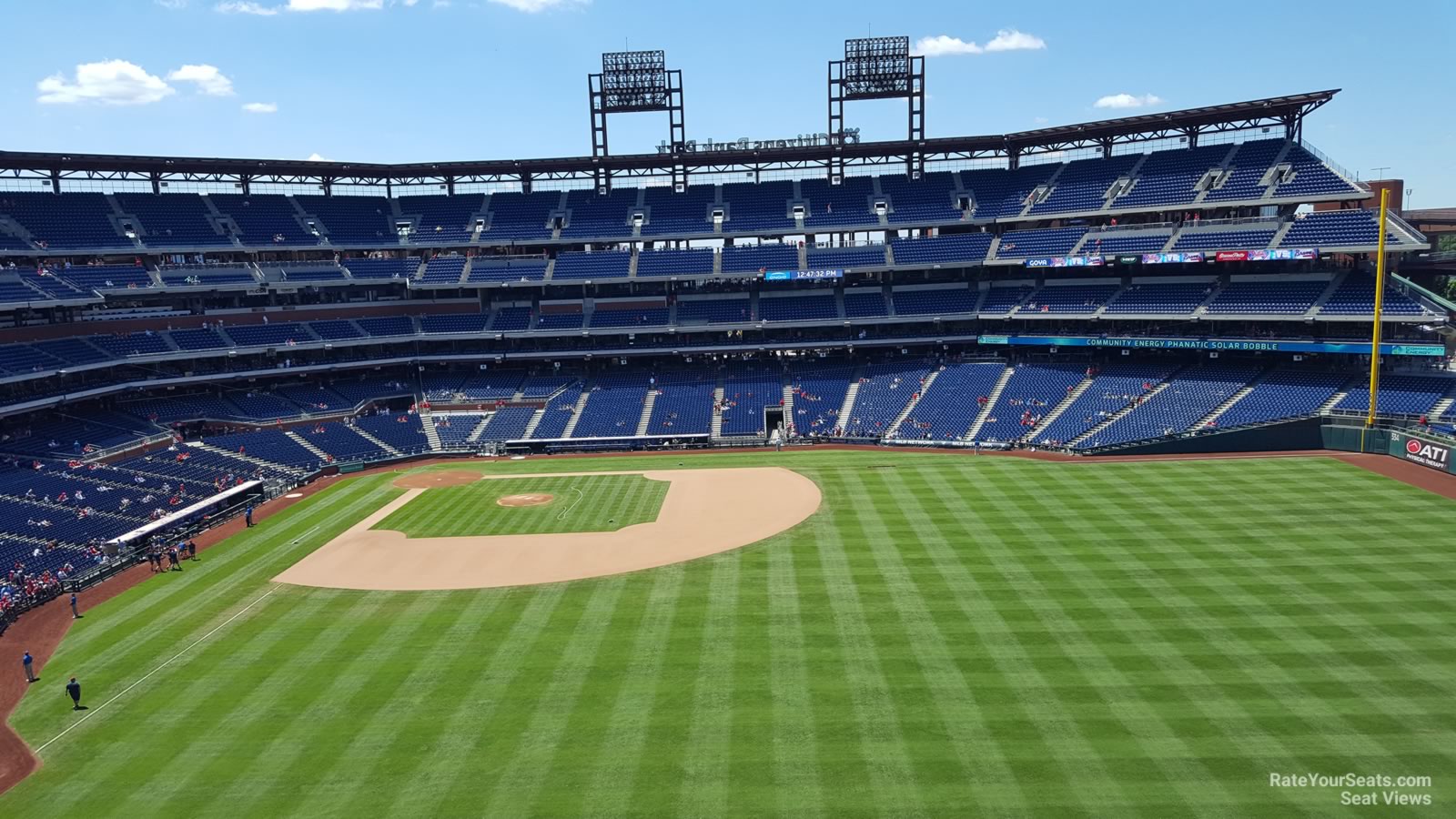section 302, row 2 seat view  for baseball - citizens bank park