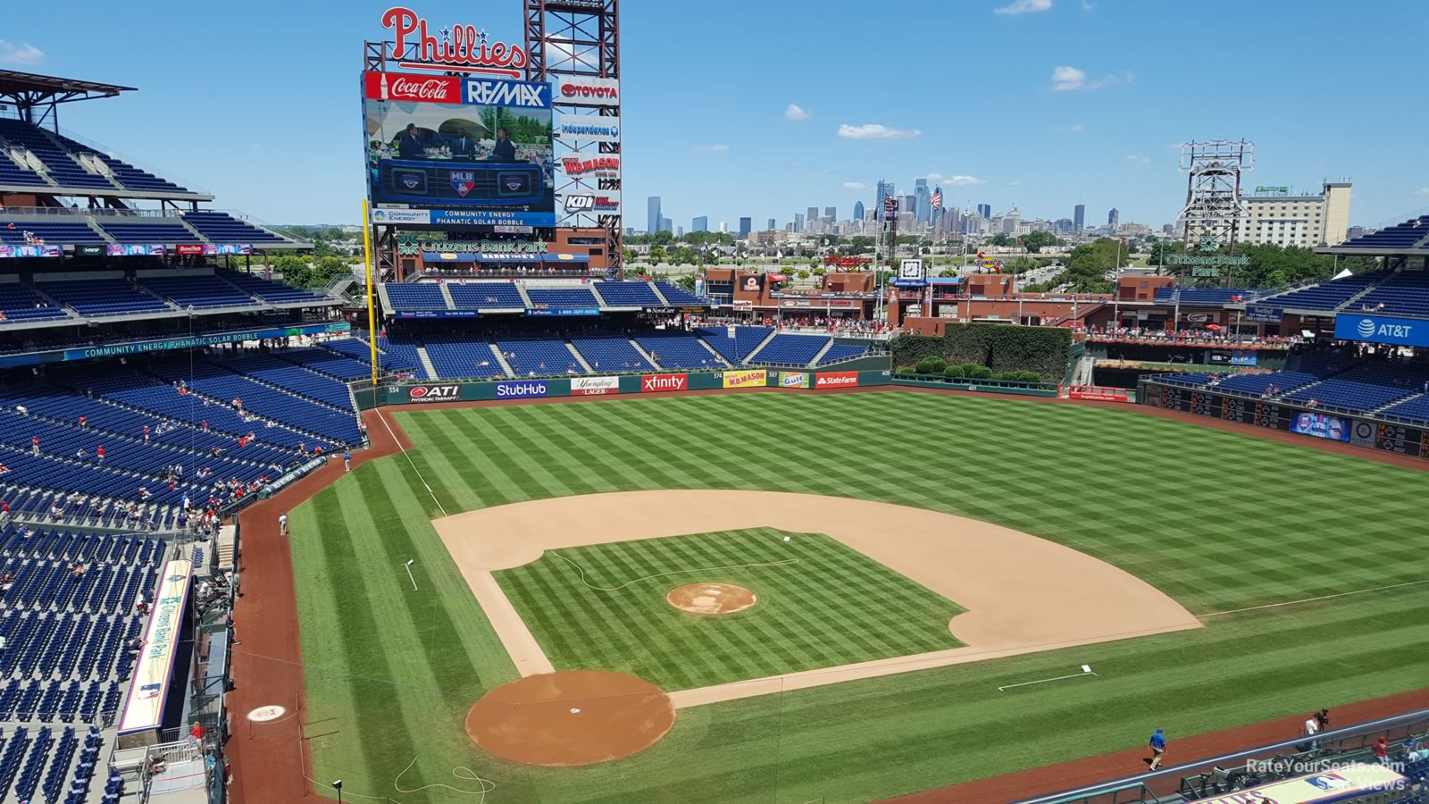 section 318, row 2 seat view  for baseball - citizens bank park